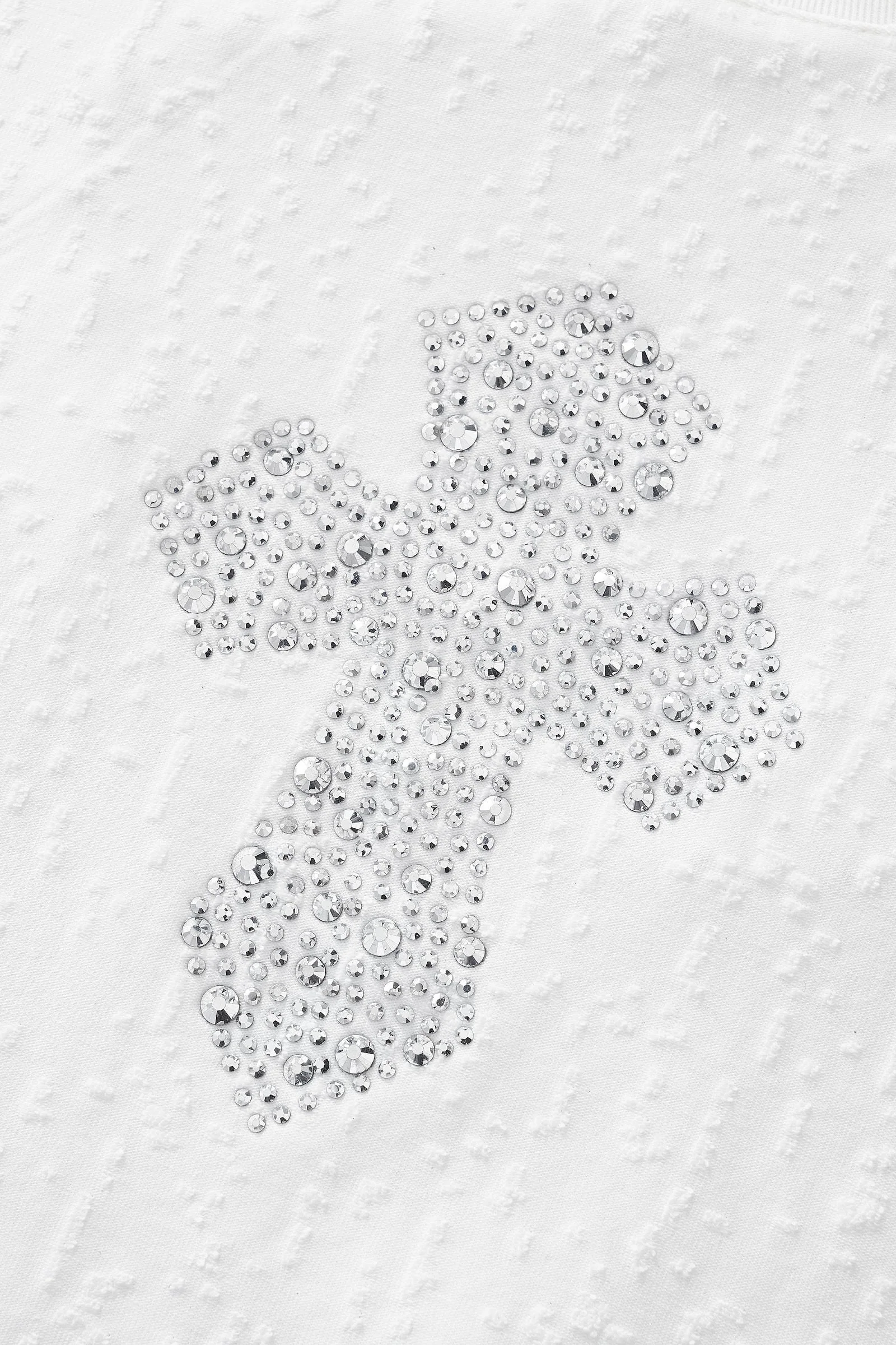 Sanctum Cross Short Set – Century Penthouse WHITE/SILVER - Image 7