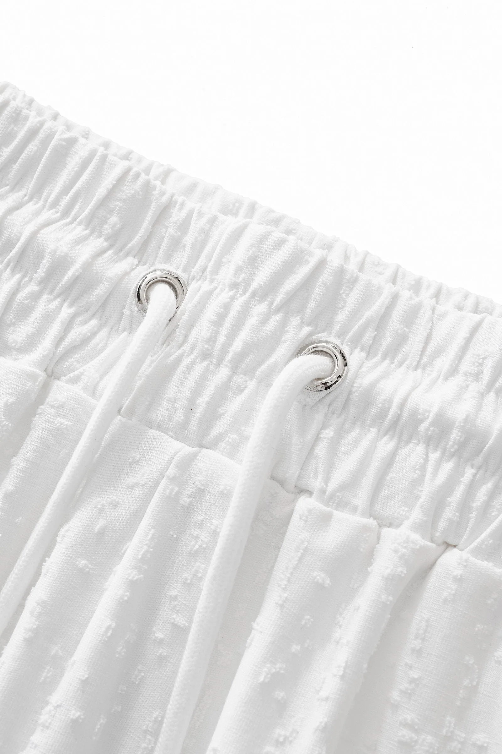 Sanctum Cross Short Set – Century Penthouse WHITE/SILVER - Image 9