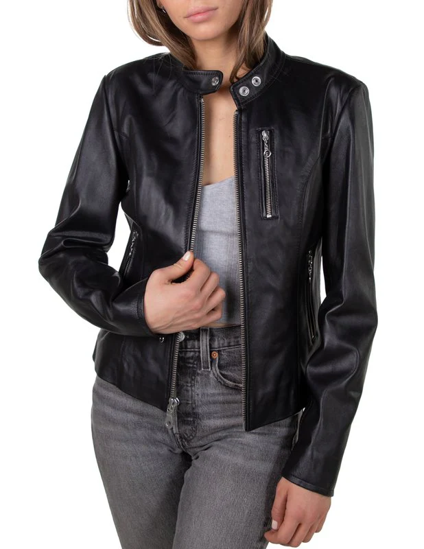 Schott 21141W Women's Lambskin "Cafe" Leather Jacket - Image 5