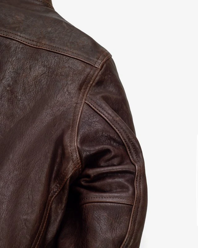 Schott P2484 Men's A-1 Flight Jacket - Brown - Image 3