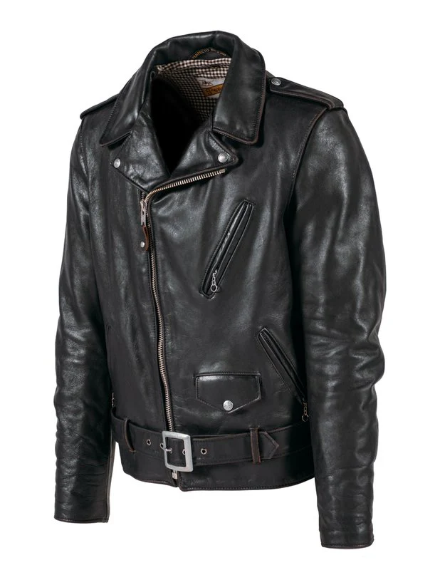 Schott P50VN Men's Hand Vintaged Cowhide Perfecto Jacket - Image 3