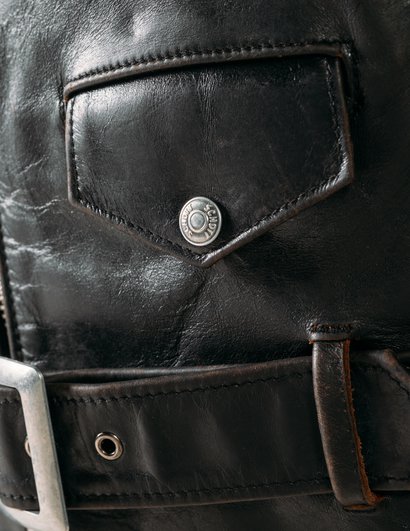 Schott P50VN Men's Hand Vintaged Cowhide Perfecto Jacket - Image 5