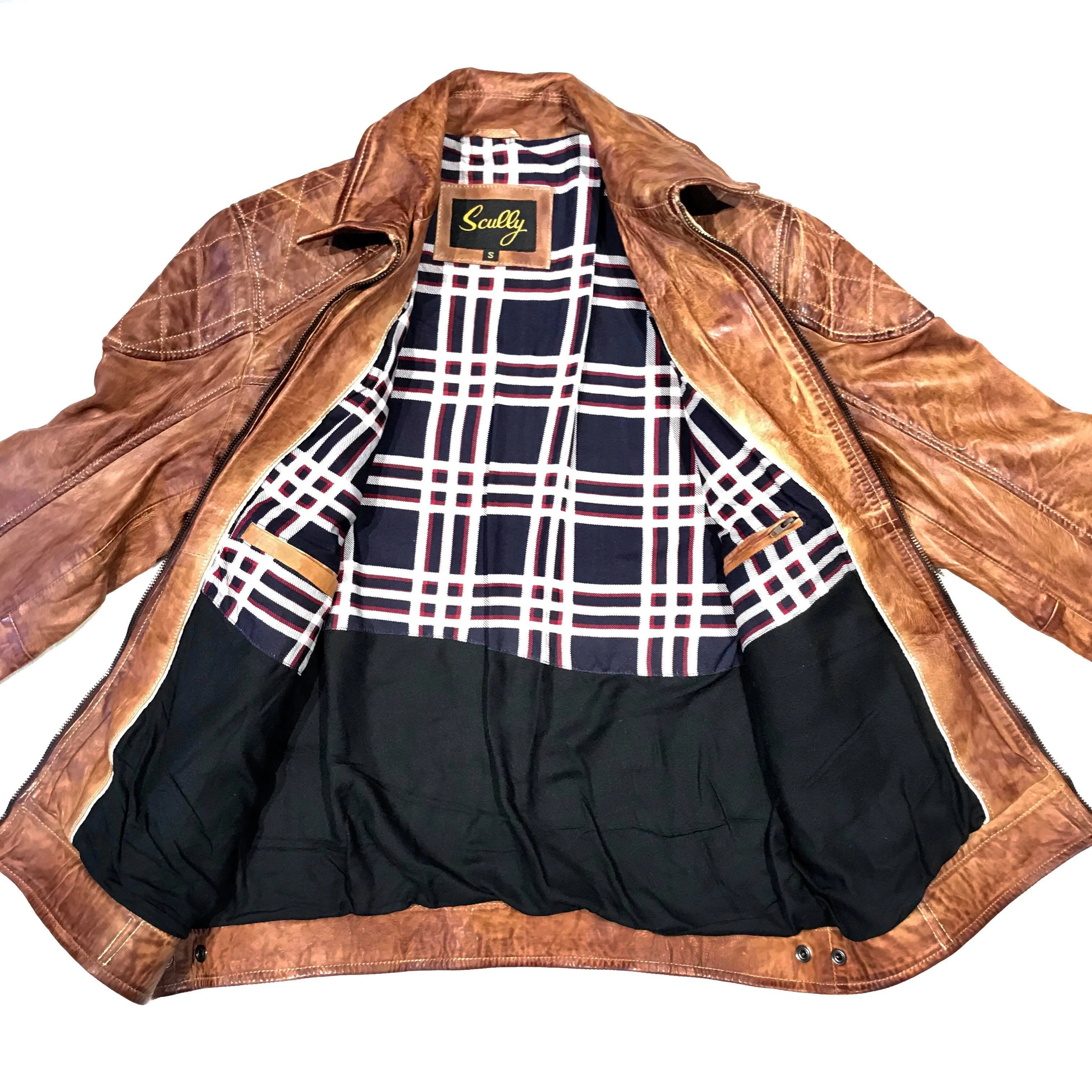 Scully Western Nutmeg Brown Lambskin Jacket - Image 3