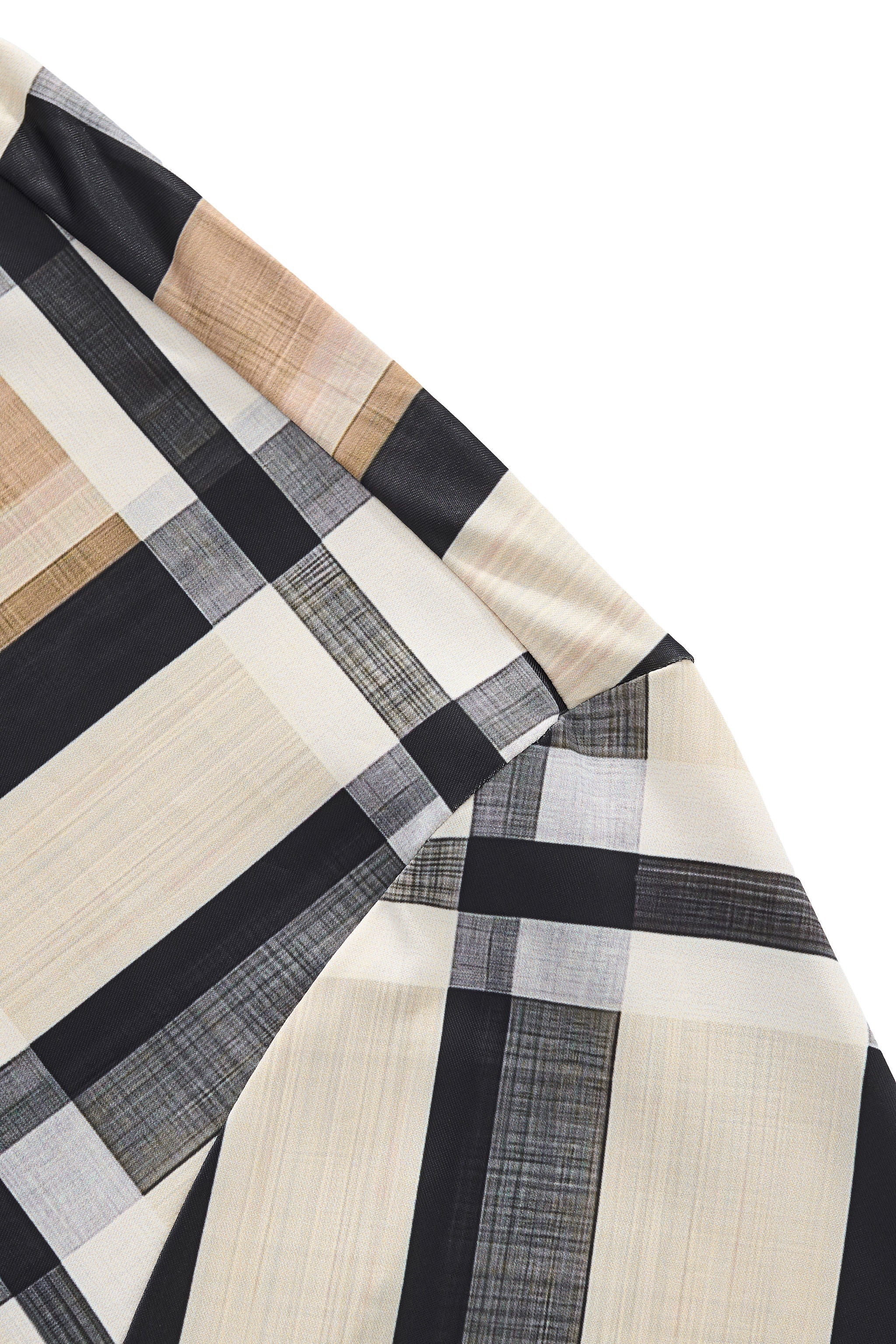 Seamless Bold Plaid Shirt – El Baron KHAKI - Image 6