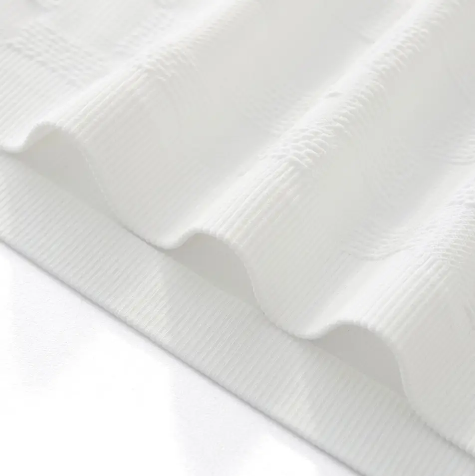 Seamless Check Texture Polo WHITE - Image 9