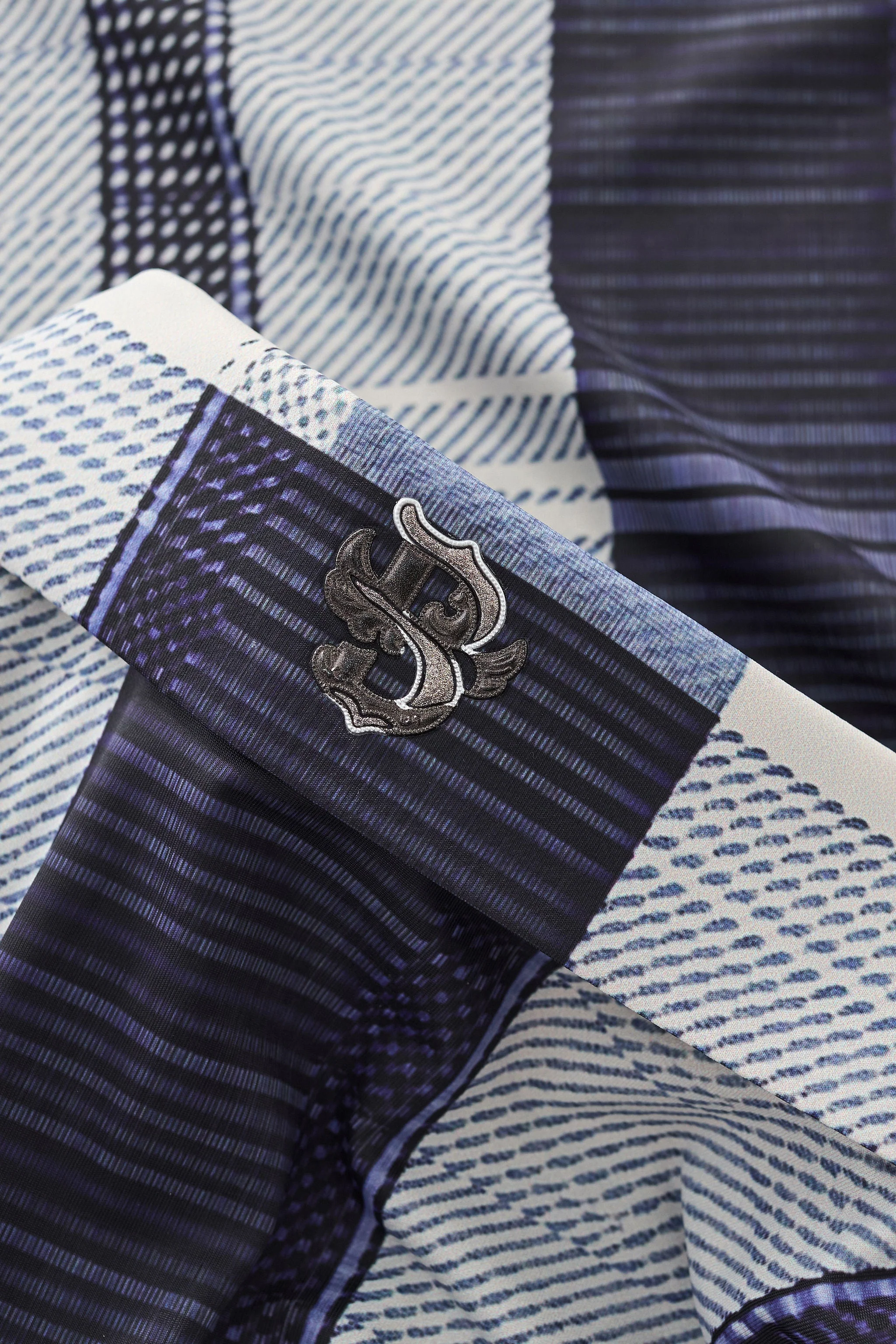 Seamless Plaid Stripe Shirt – El Baron BLUE - Image 5