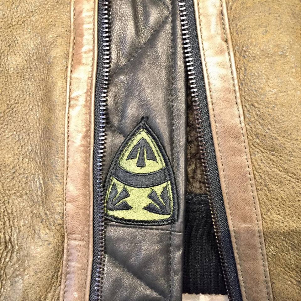 Kashani Shearling Army Green Bomber Jacket - Image 6