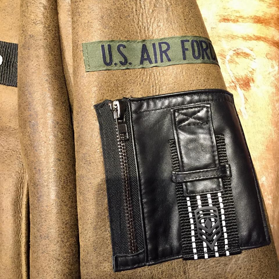 Kashani Shearling Army Green Bomber Jacket - Image 8