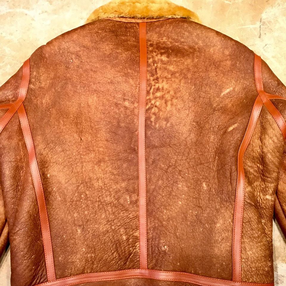Kashani Shearling Maple Biker Jacket - Image 3