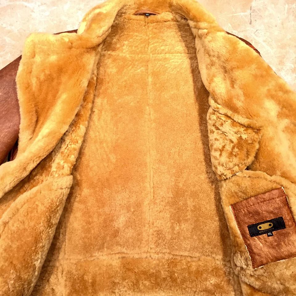 Kashani Shearling Maple Biker Jacket - Image 4
