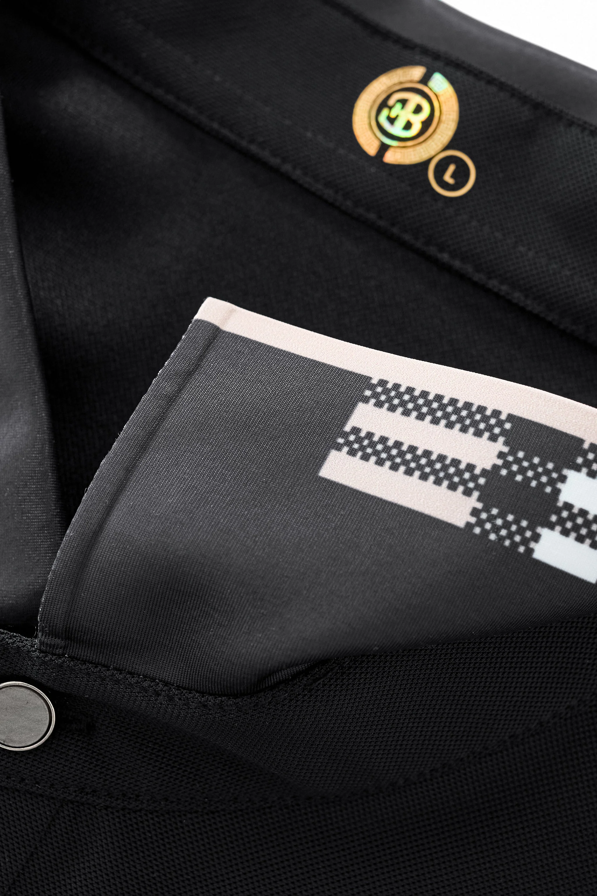 Signature Trim Performance Polo – El Baron BLACK - Image 4