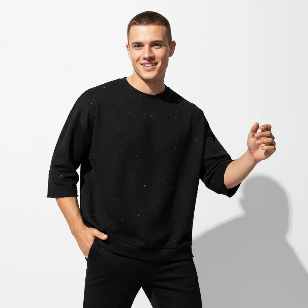 Stellar Scatter Sweatshirt – Century Penthouse BLACK/BLACK - Image 2
