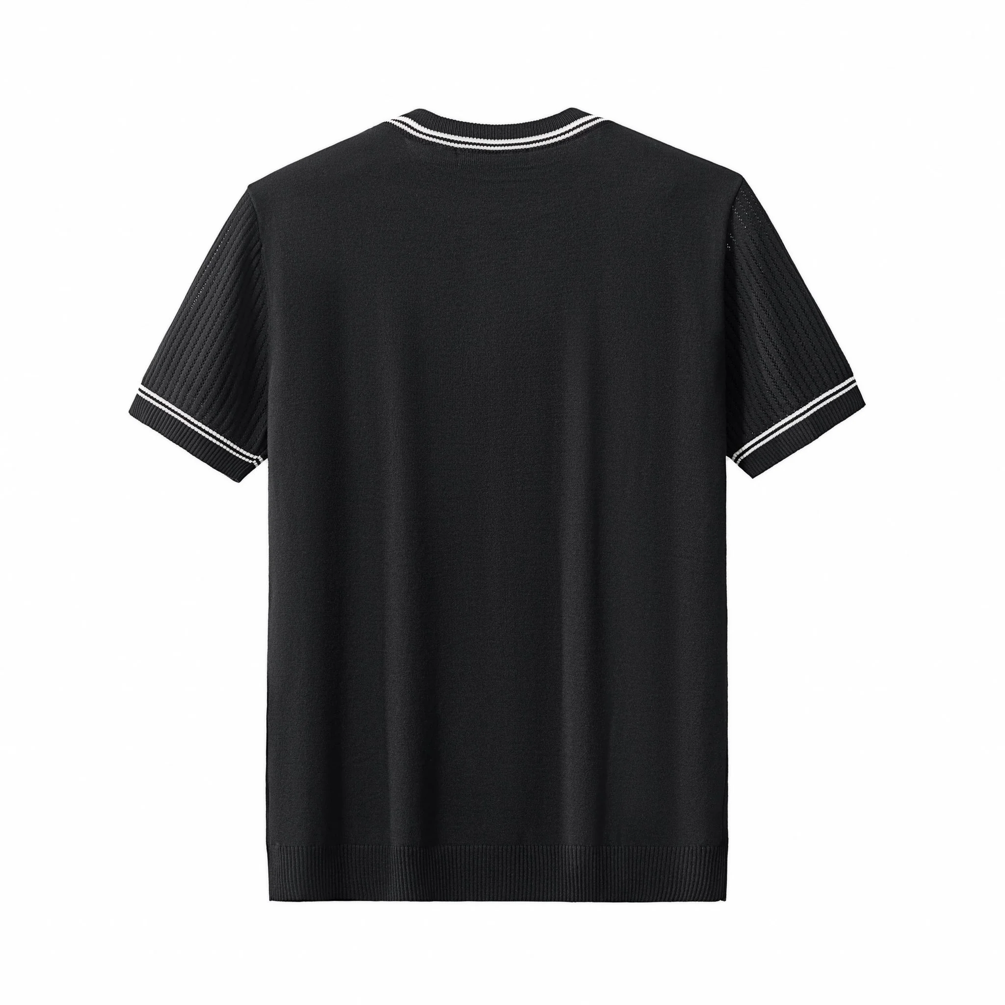 Strato Trim Tee BLACK - Image 2