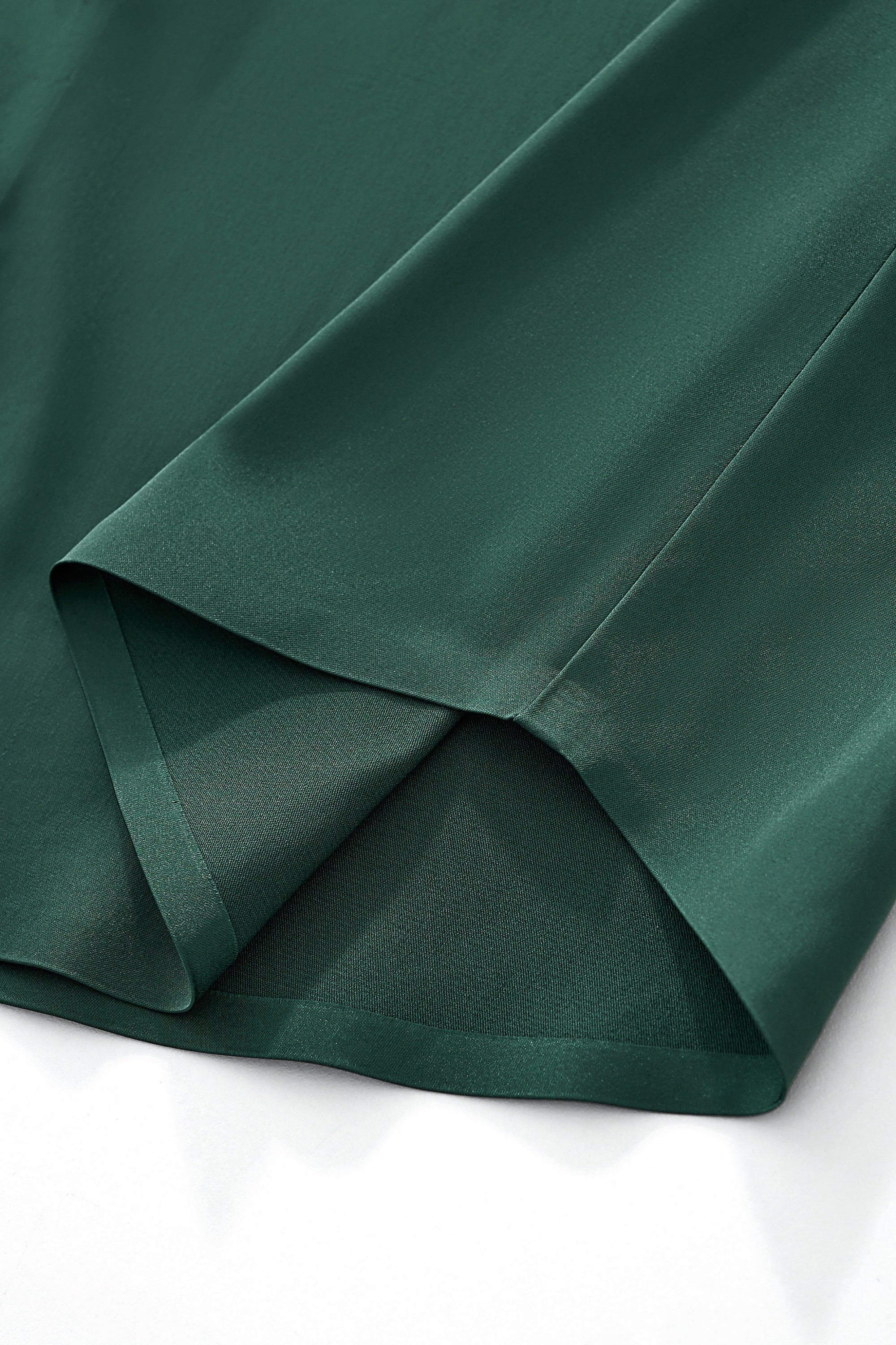 SIGNATURE SATIN STITCHLESS LS Shirt FOREST GREEN - Image 9
