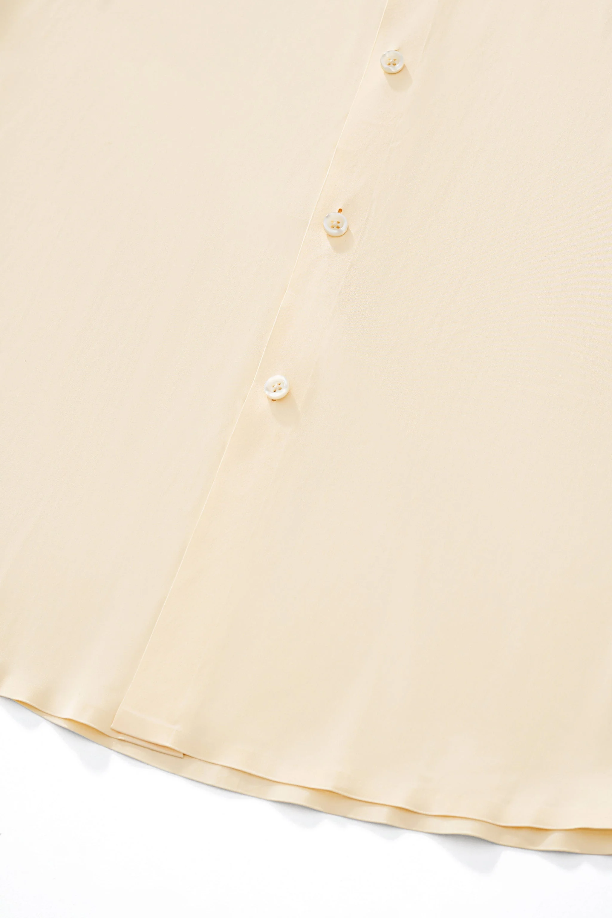 SIGNATURE SATIN STITCHLESS LS Shirt IVORY - Image 10