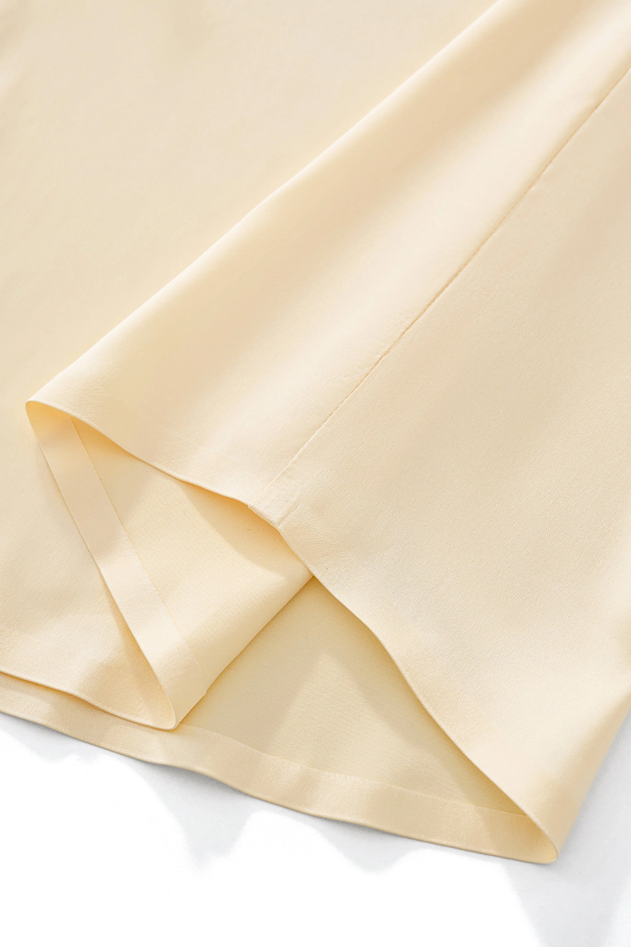 SIGNATURE SATIN STITCHLESS LS Shirt IVORY - Image 9
