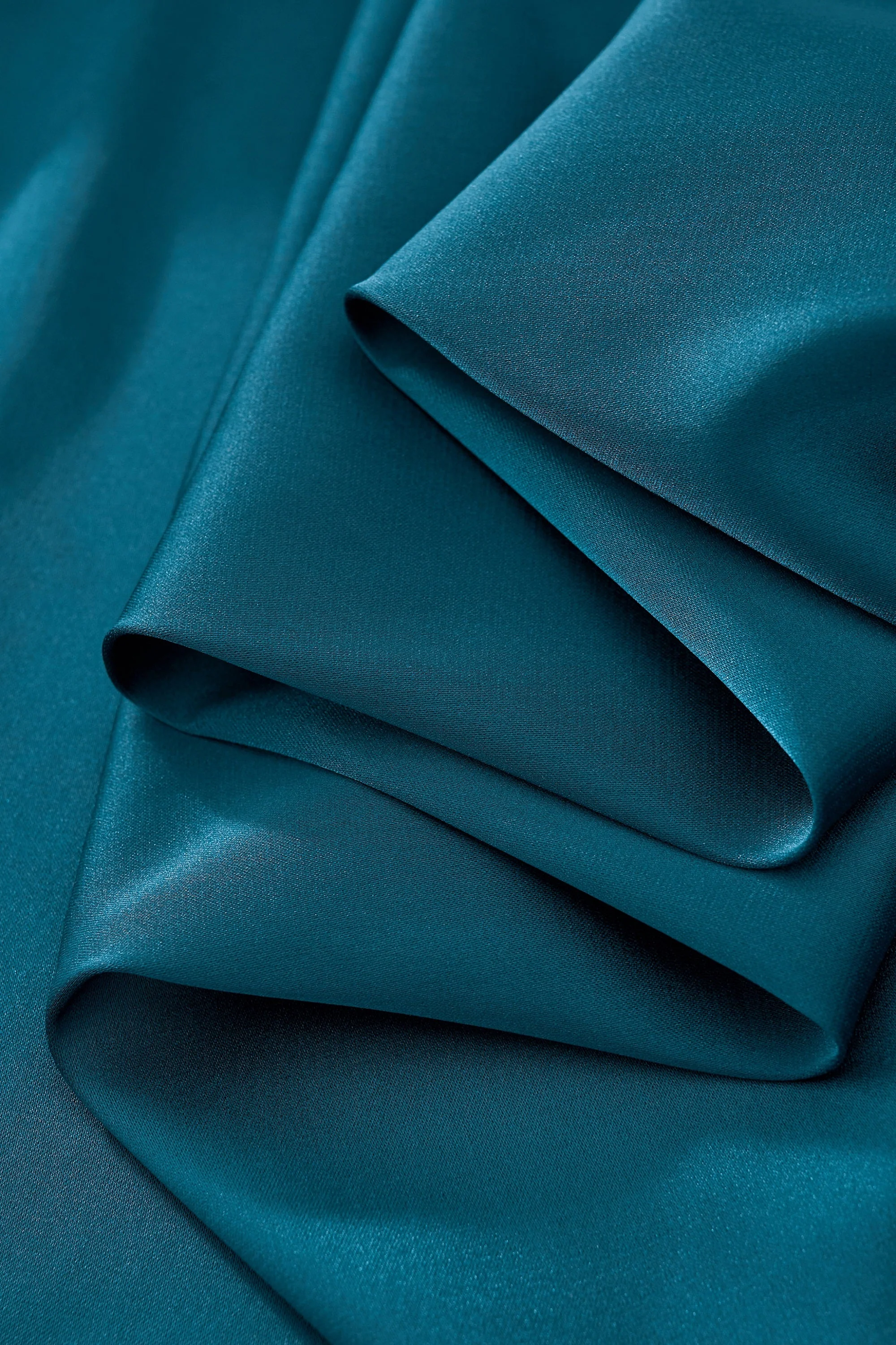 SIGNATURE SATIN STITCHLESS LS Shirt TEAL - Image 8