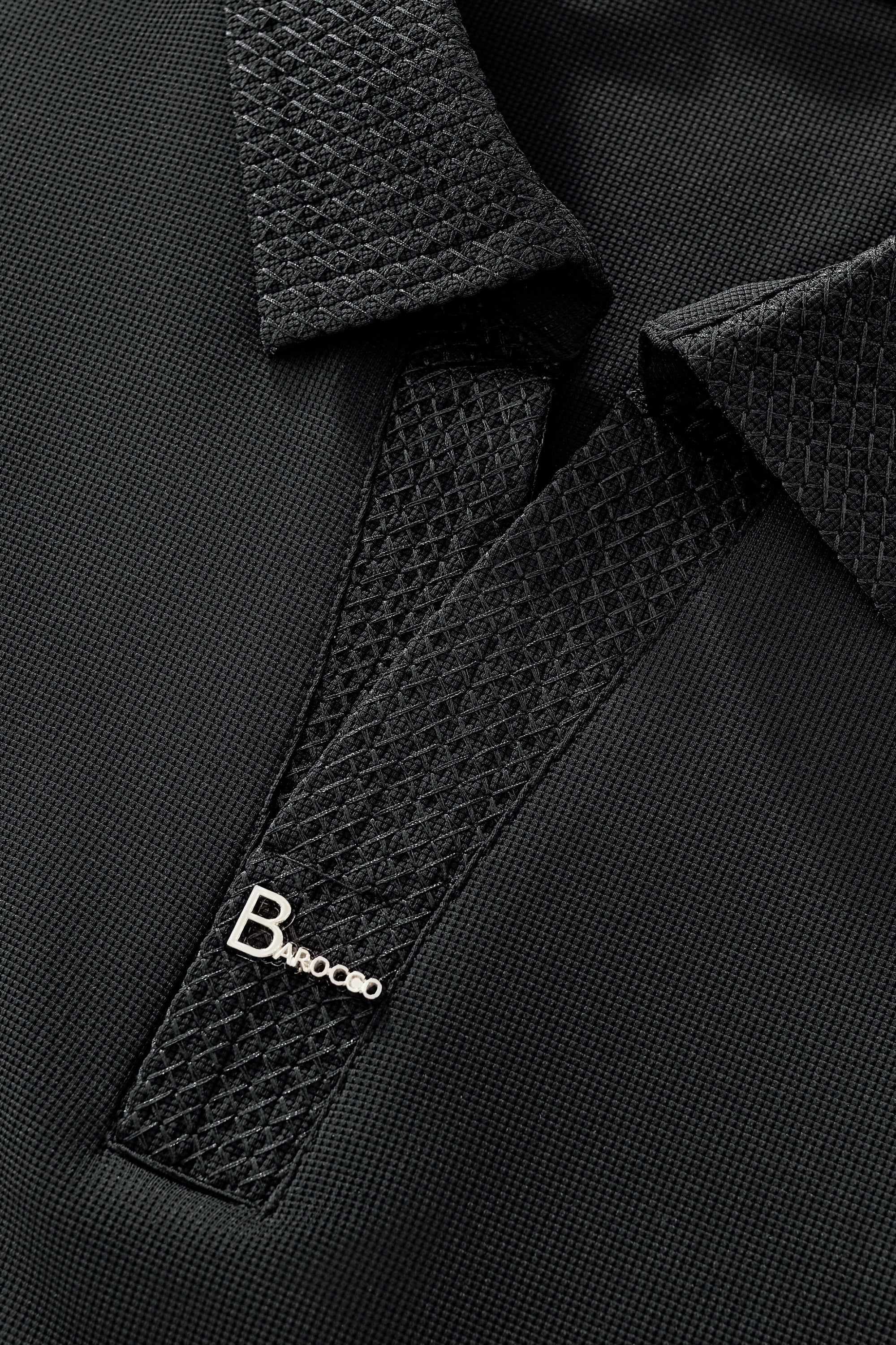 Stride Contrast Collar Polo BLACK - Image 5