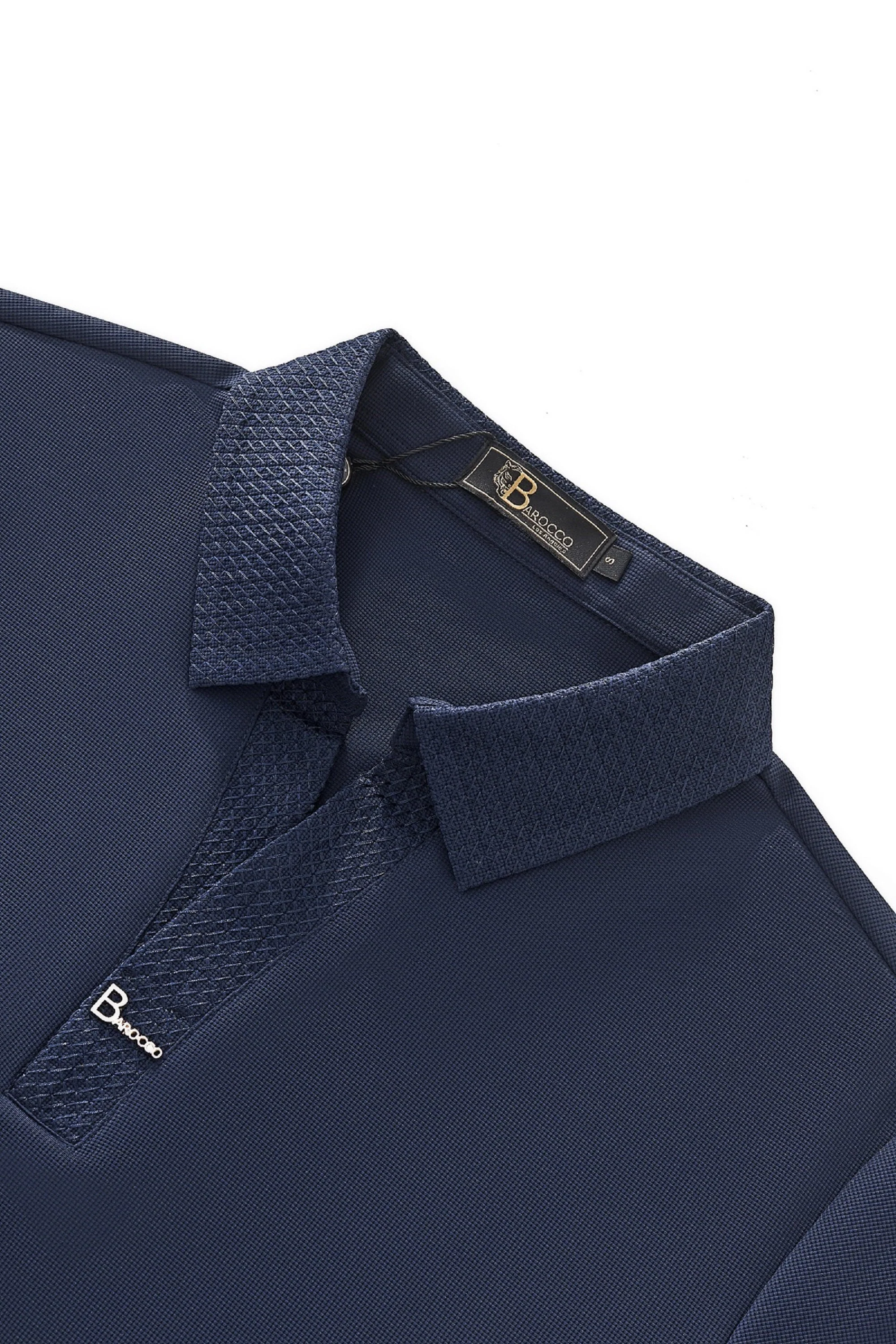 Stride Contrast Collar Polo NAVY - Image 3