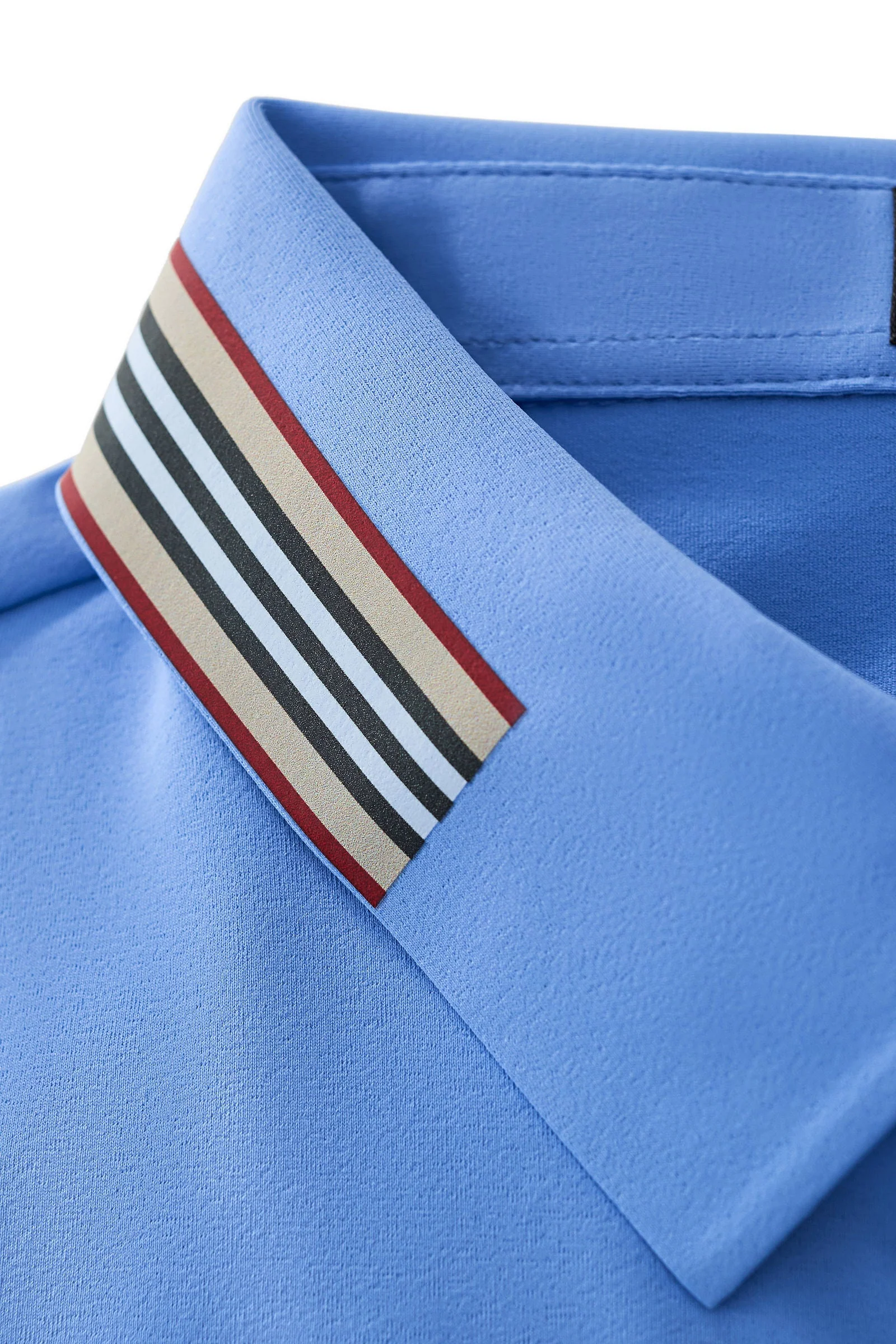 Stripe Collar Performance Polo – El Baron BLUE - Image 7