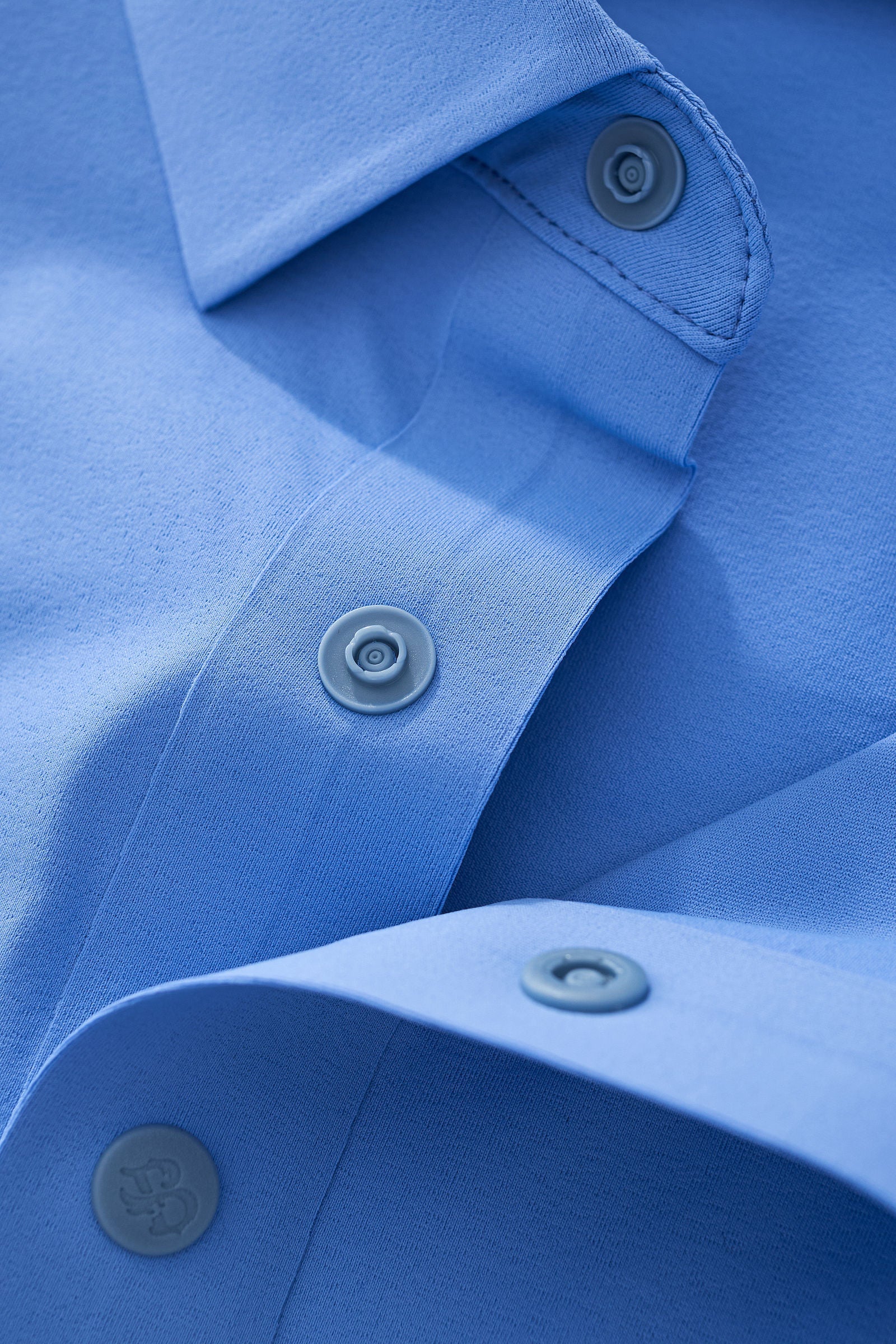 Stripe Collar Performance Polo – El Baron BLUE - Image 8
