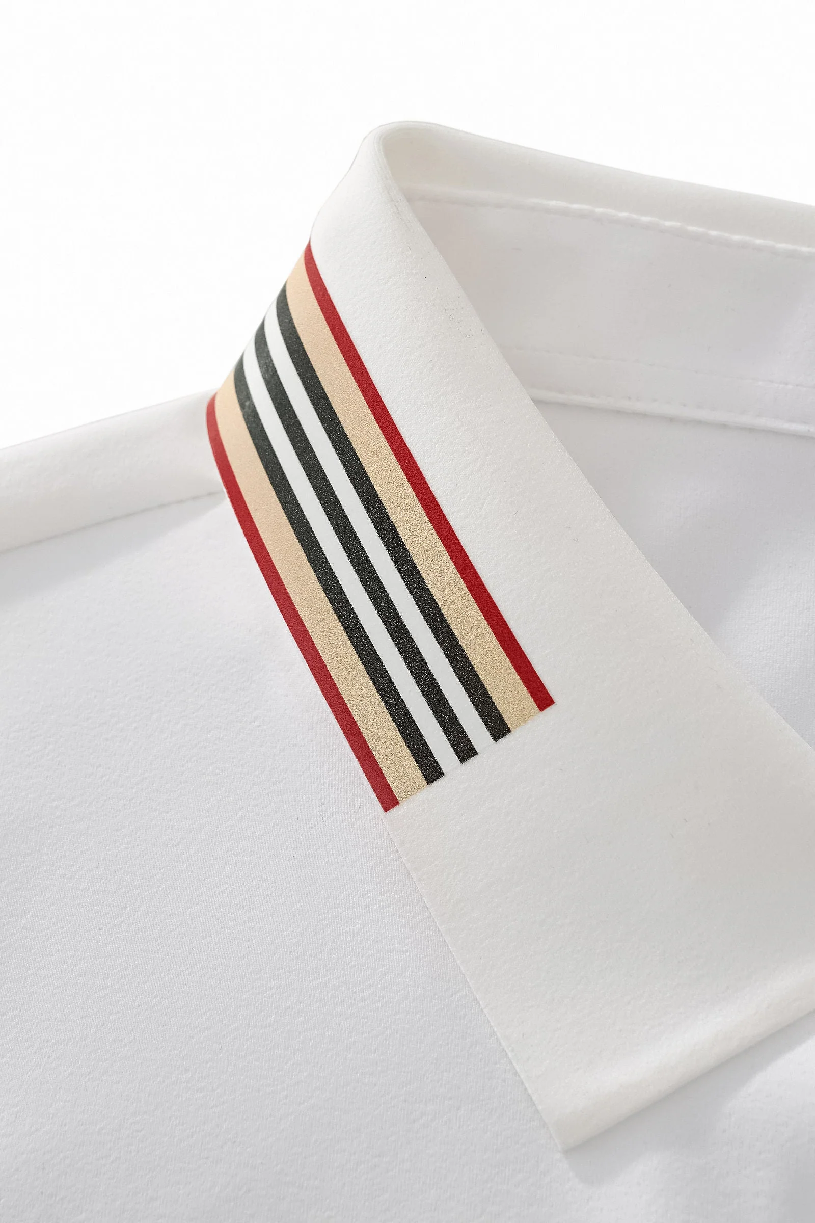 Stripe Collar Performance Polo – El Baron WHITE - Image 7
