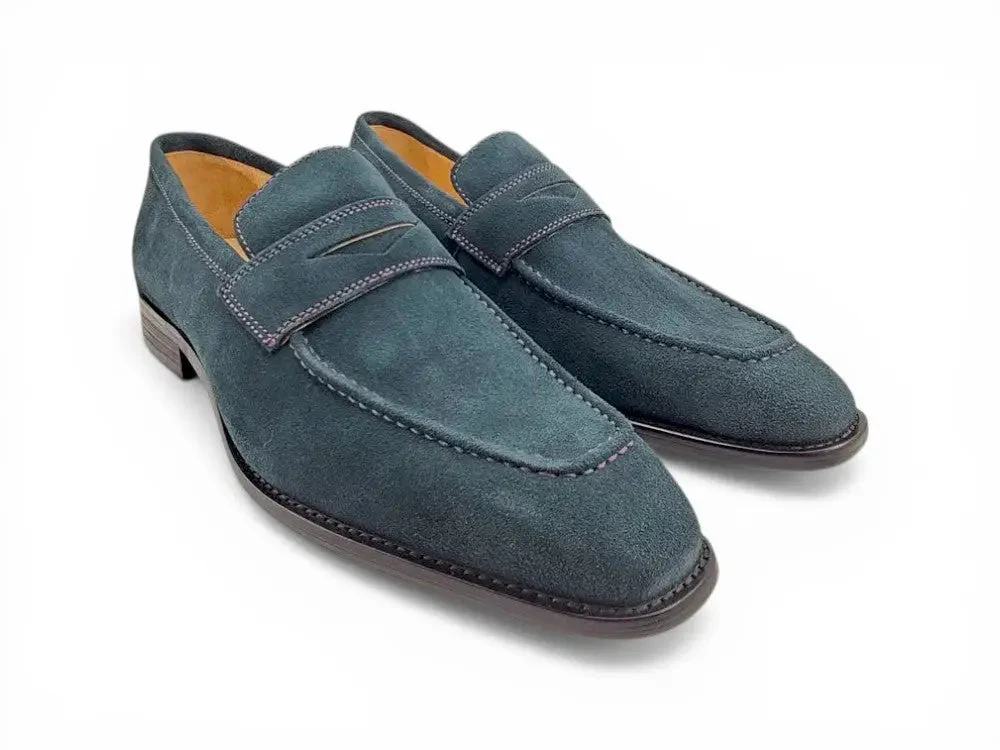 Suede Penny Loafer contrast stitching - Image 17