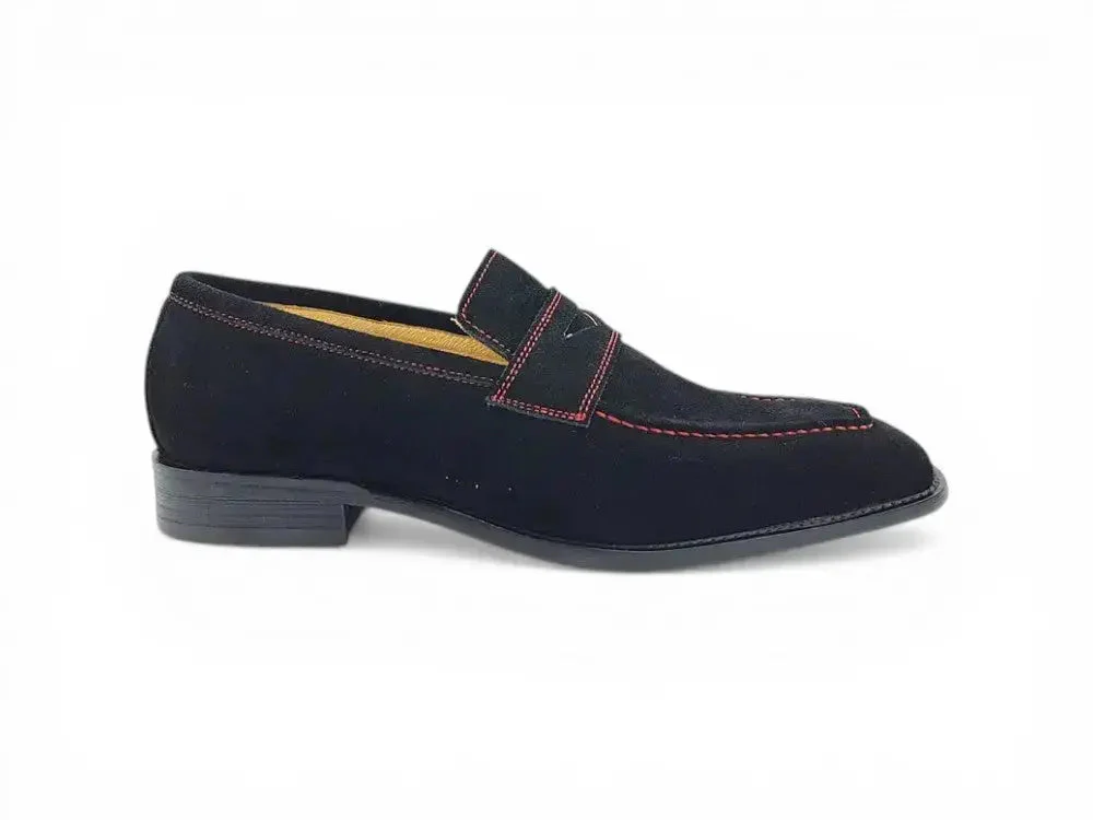 Suede Penny Loafer contrast stitching - Image 7
