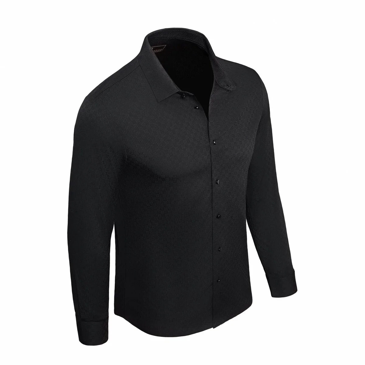 Tactile Weave Stitchless LS Shirt BLACK - Image 2