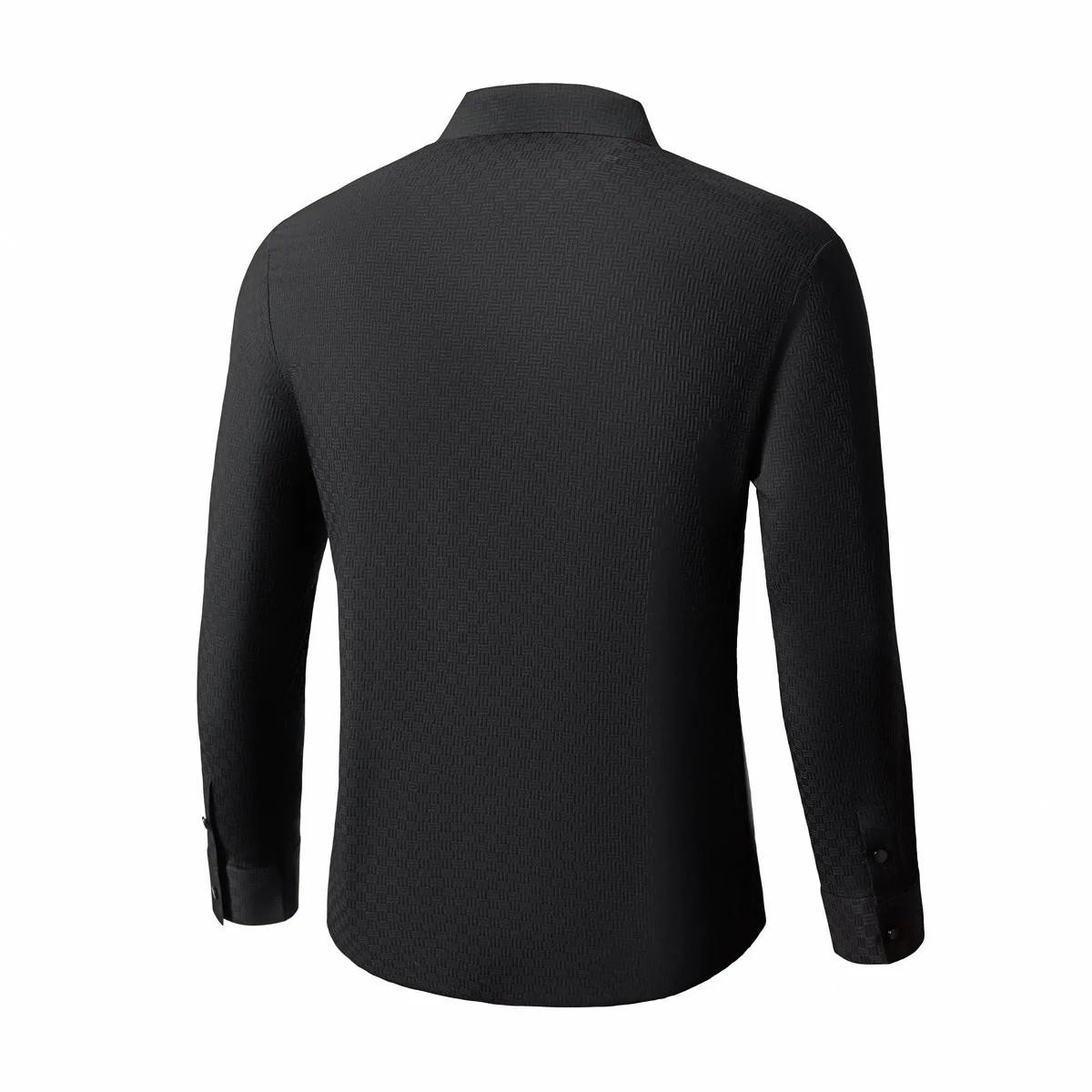 Tactile Weave Stitchless LS Shirt BLACK - Image 3