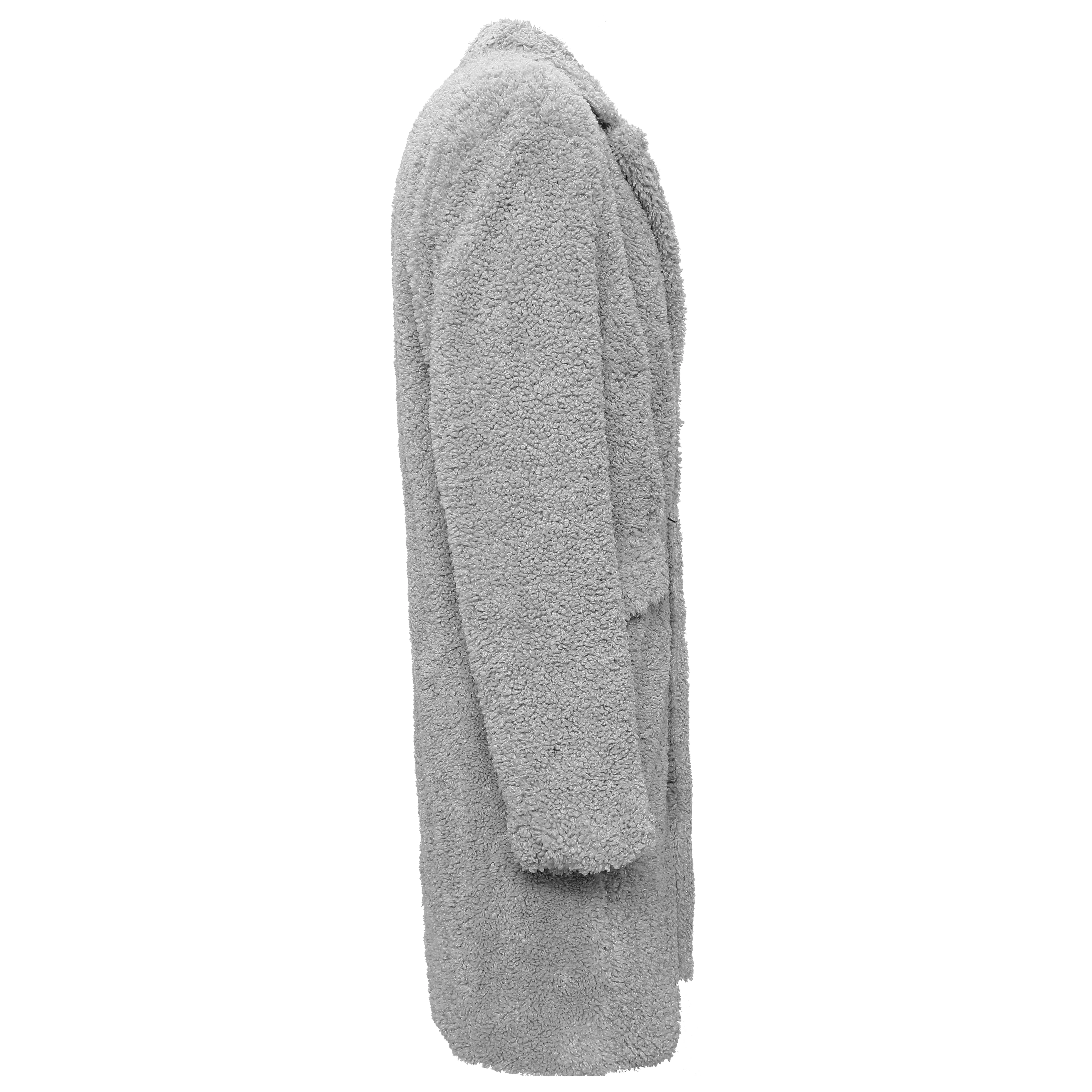 Teddy Comfort Long Coat GREY - Image 4