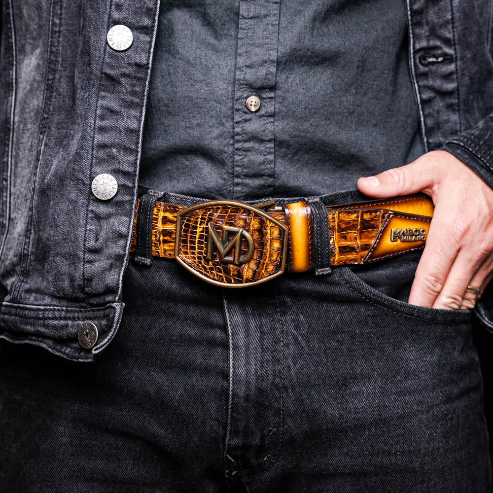 Texas Belt Mustard Brown - Image 9
