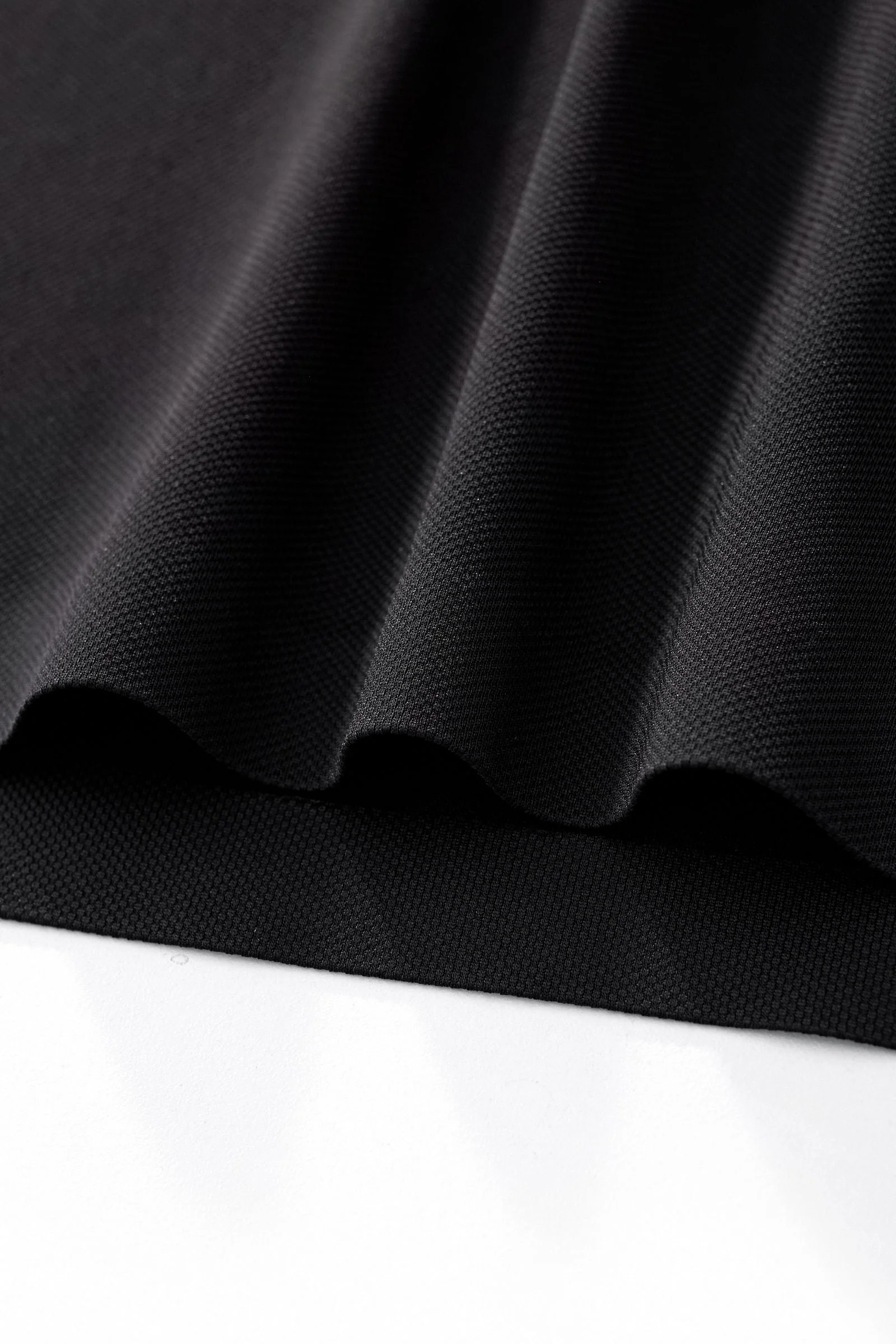 Textured Collar Performance Polo – El Baron BLACK - Image 8