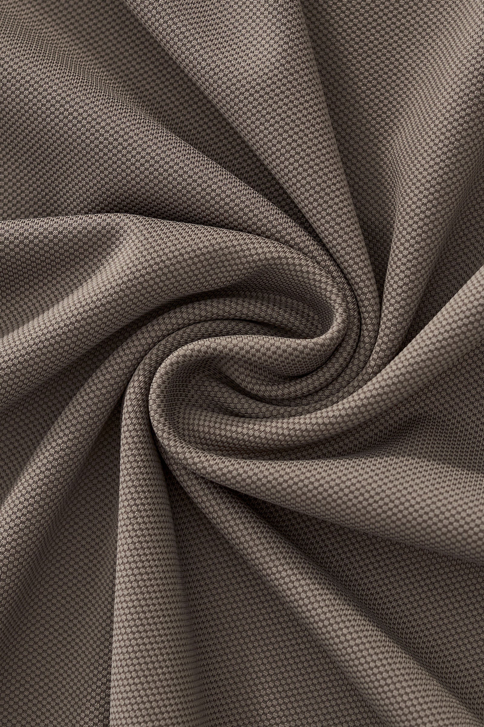 Textured Collar Performance Polo – El Baron KHAKI - Image 11