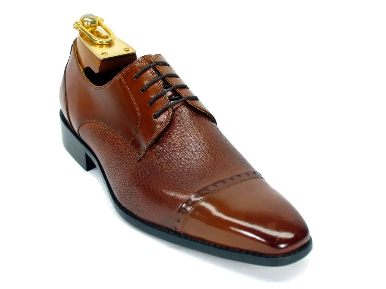 Textured Leather Blucher - Image 2