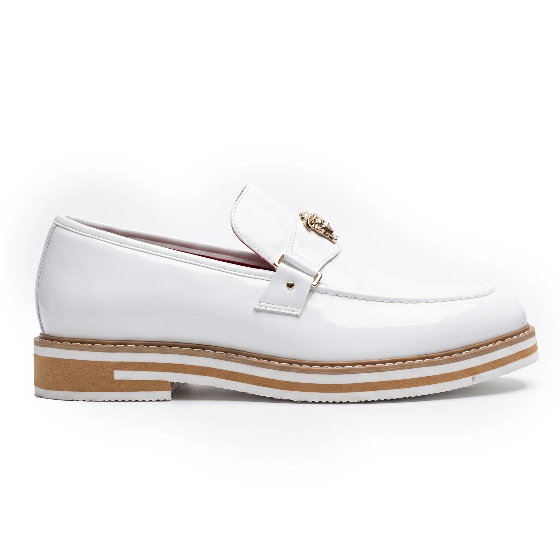 The Ashford White Patent Leather Loafers - Image 2