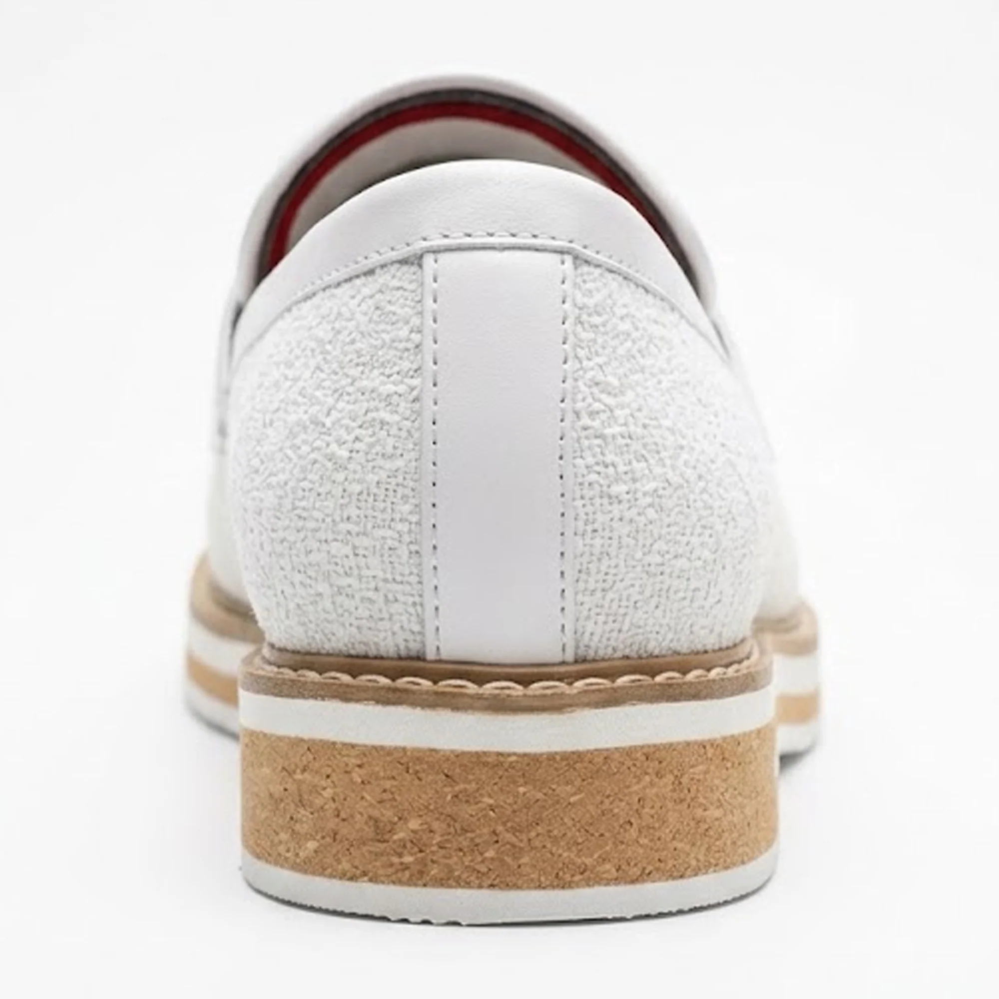 The Ashford White Sand Light Knit Loafers - Image 3