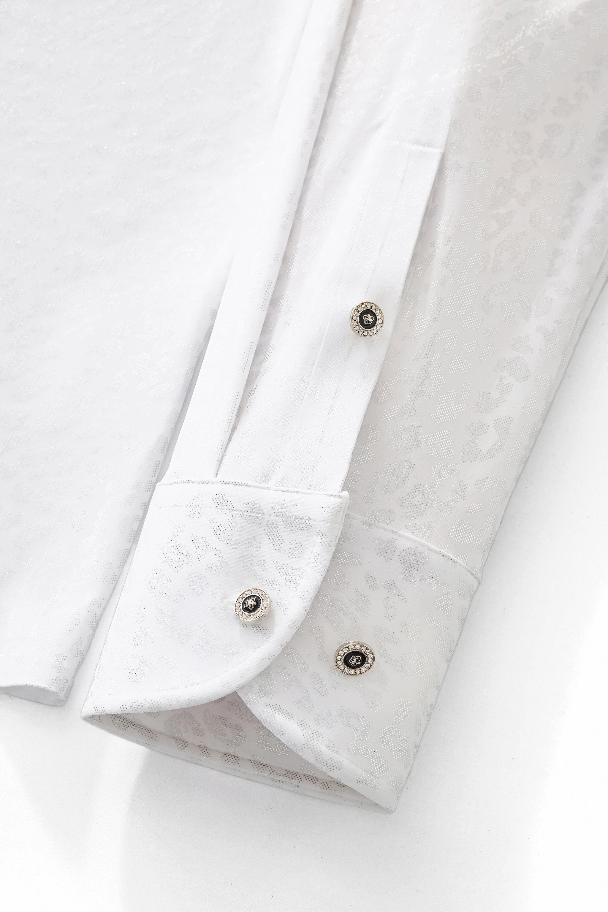 Tonal Leopard Shirt WHITE - Image 6