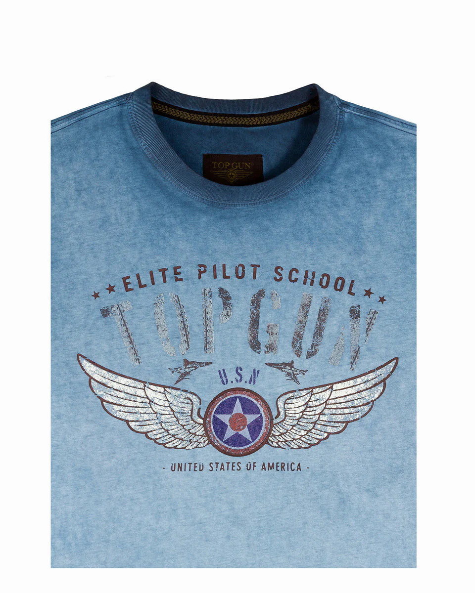 Top Gun "Elite Pilot School" Tee - Navy - Image 3