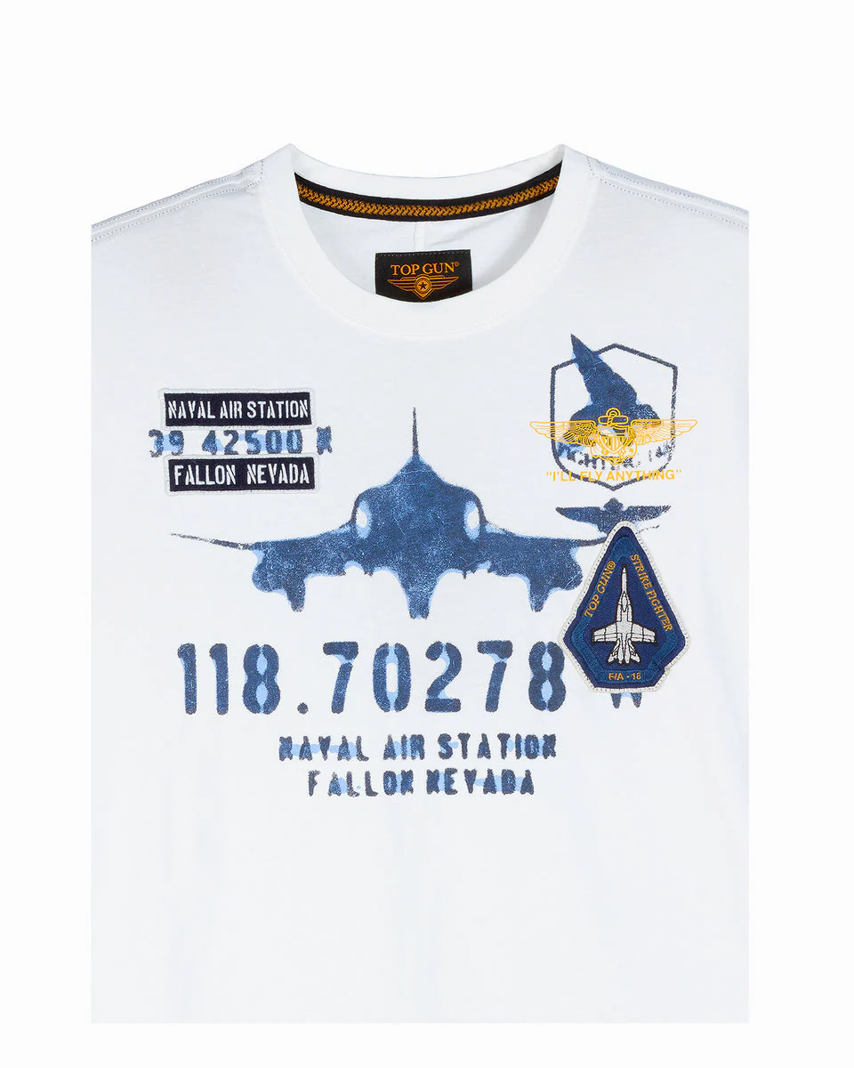 Top Gun "Naval Air Station" Tee - White - Image 3