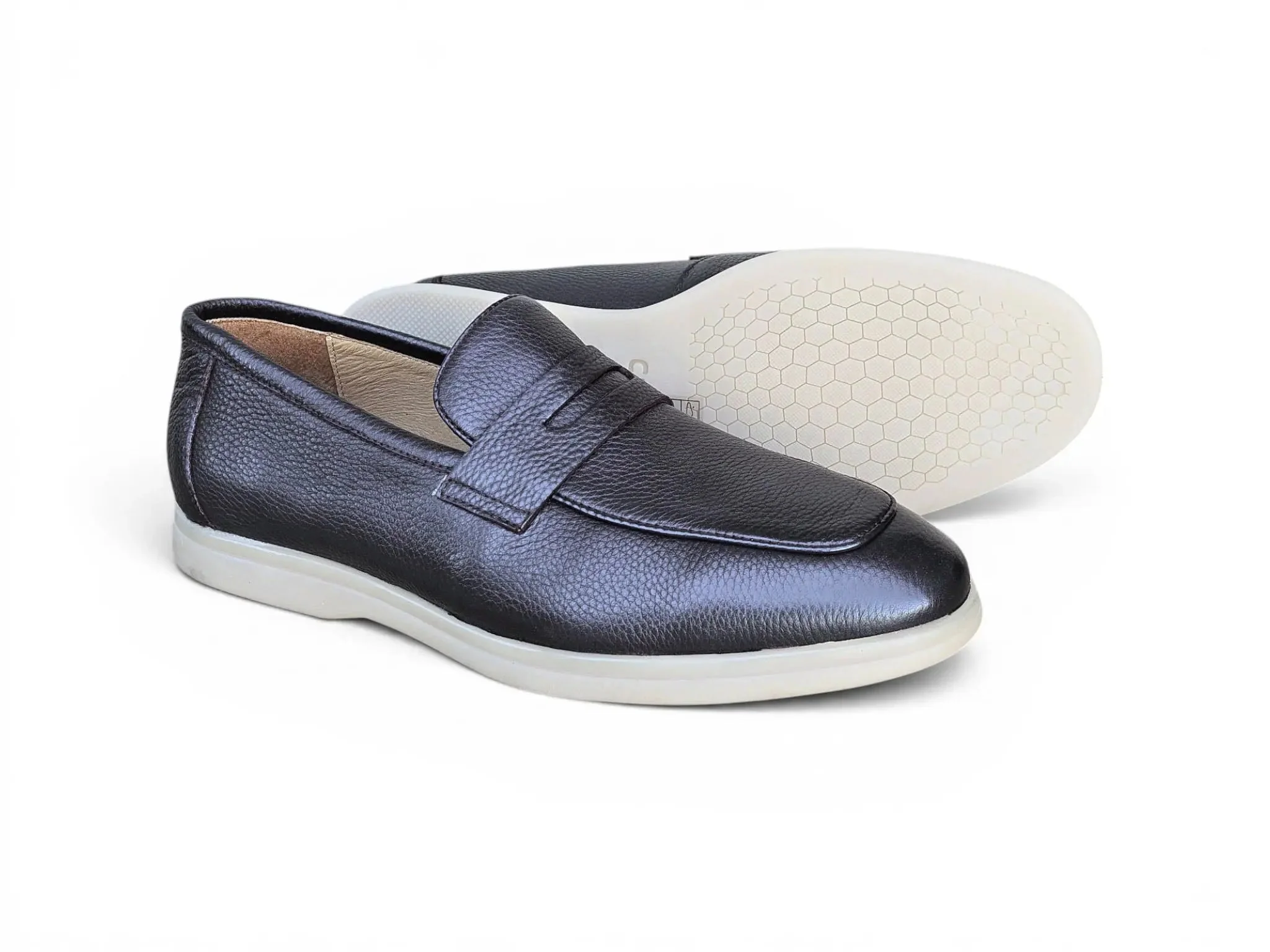 Tumble Calfskin Penny Loafer - Image 9
