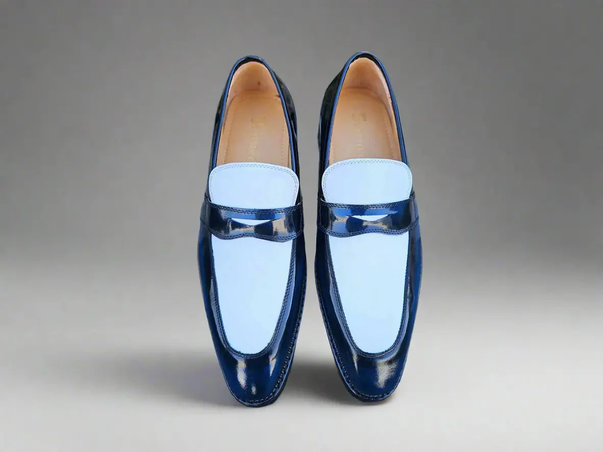 Two Tone Patent Leather Penny Loafer - Image 18