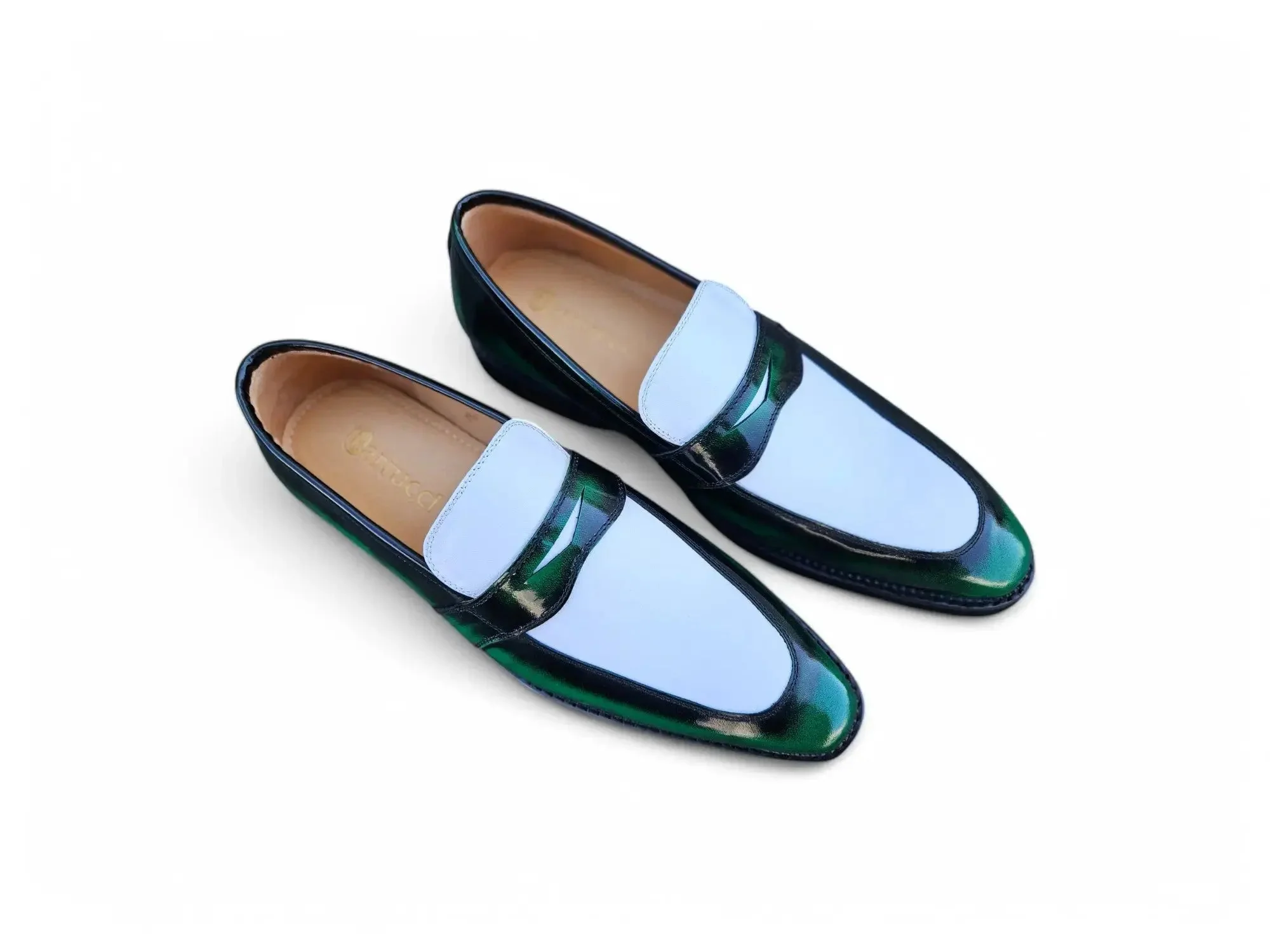 Two Tone Patent Leather Penny Loafer - Image 2