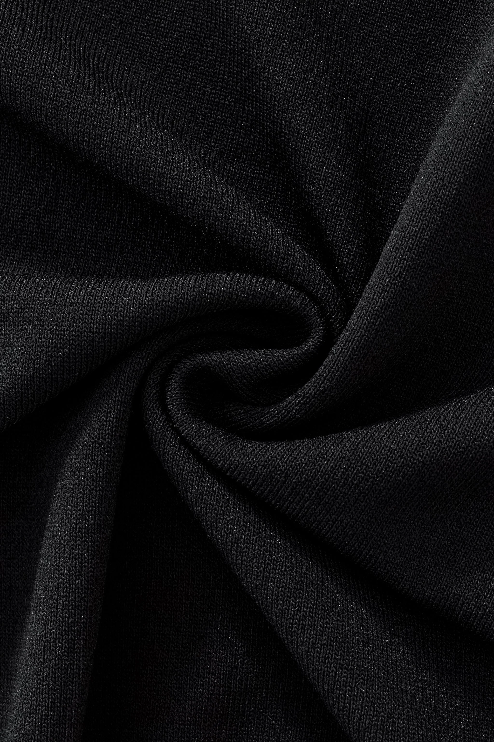 Urban Pulse Knit Zip Polo BLACK - Image 6