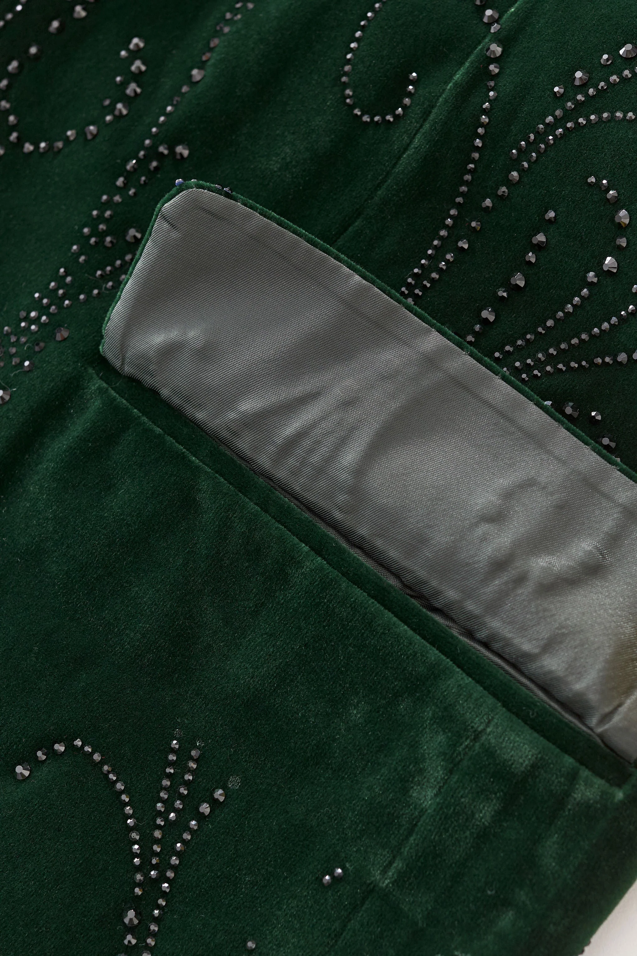 Valent Velvet Blazer GREEN - Image 7