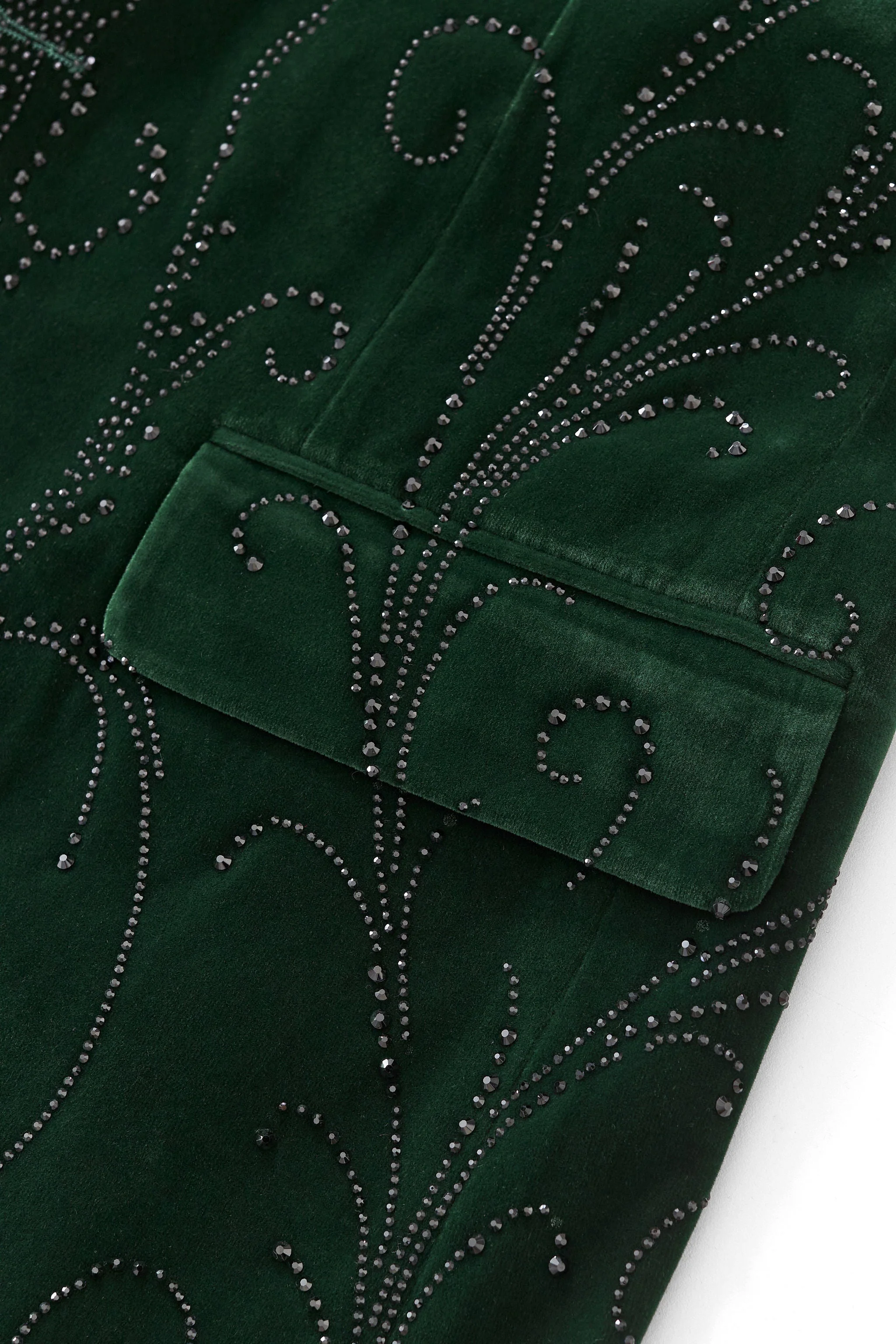 Valent Velvet Blazer GREEN - Image 8