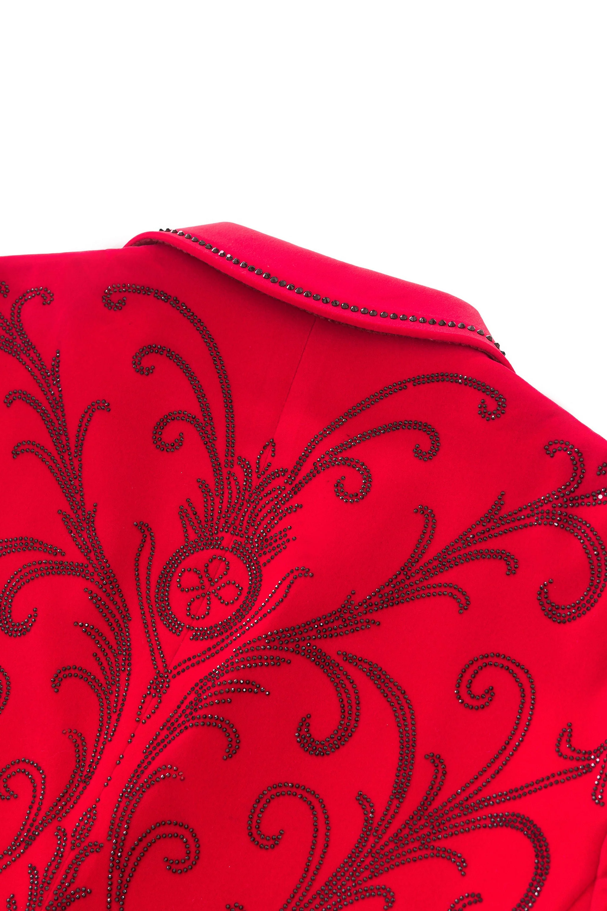 Valent Velvet Blazer RED - Image 7