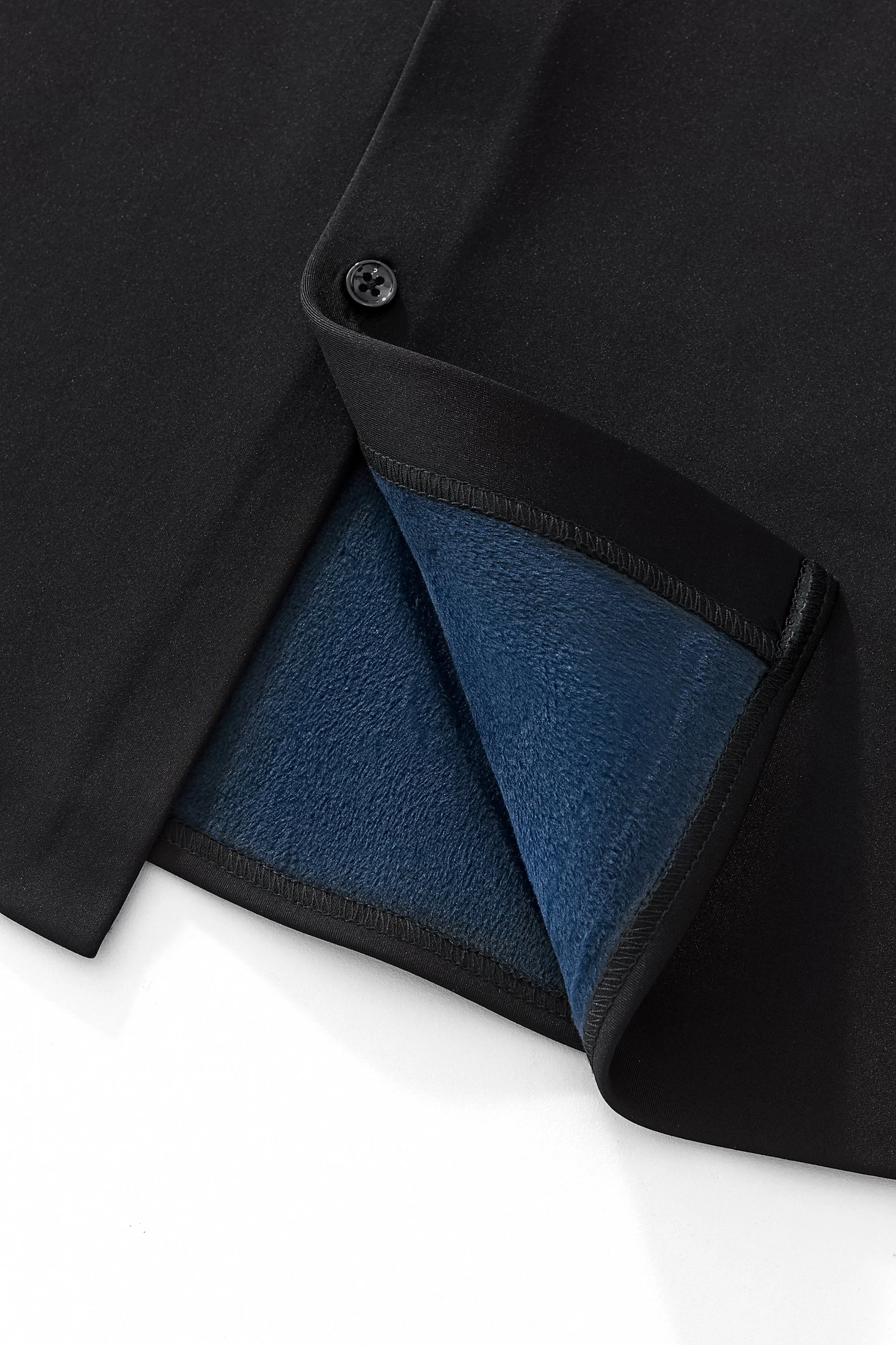 Velvet Core LS button up Shirt BLACK - Image 5