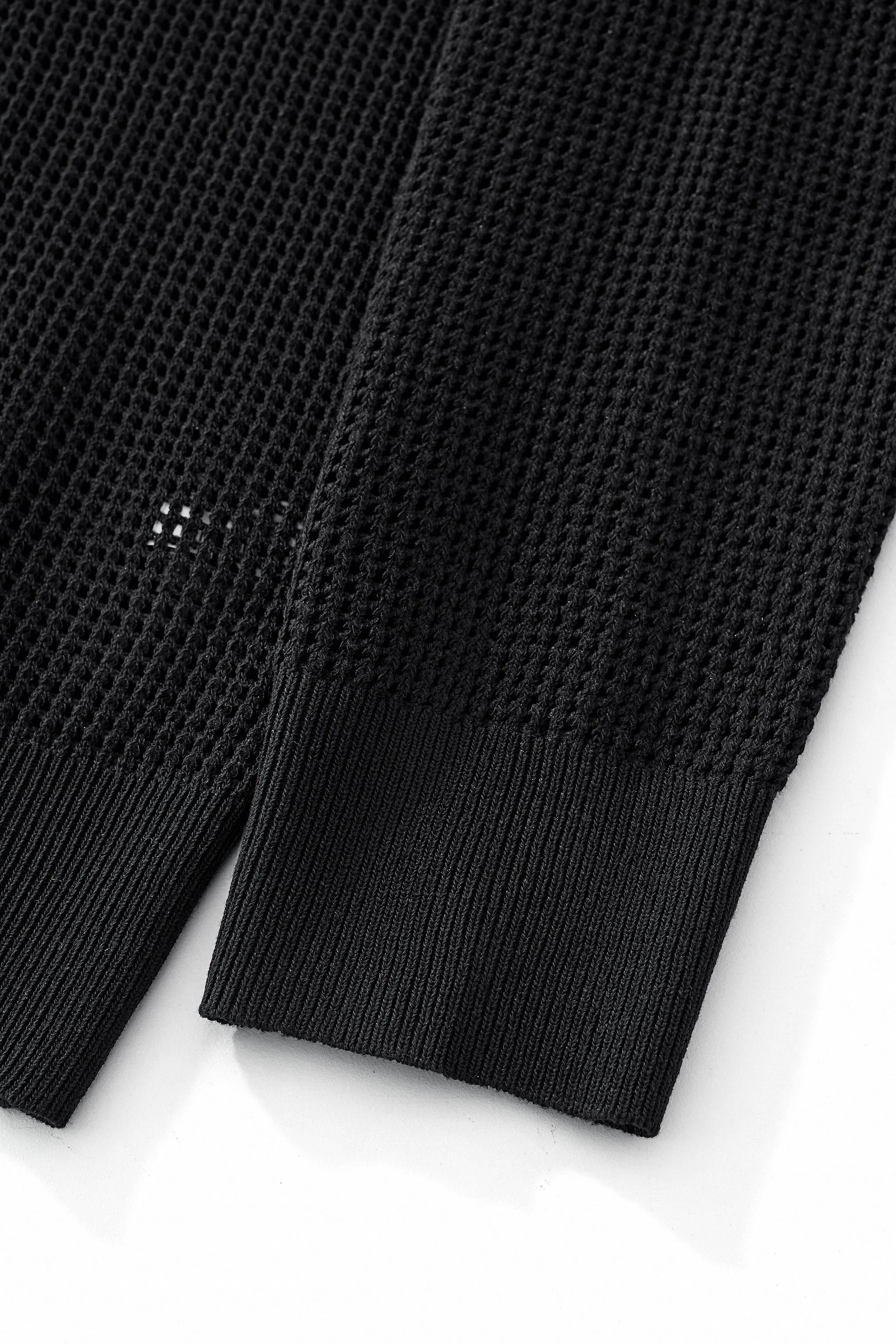 Ventura Mesh Knit LS Shirt BLACK - Image 10