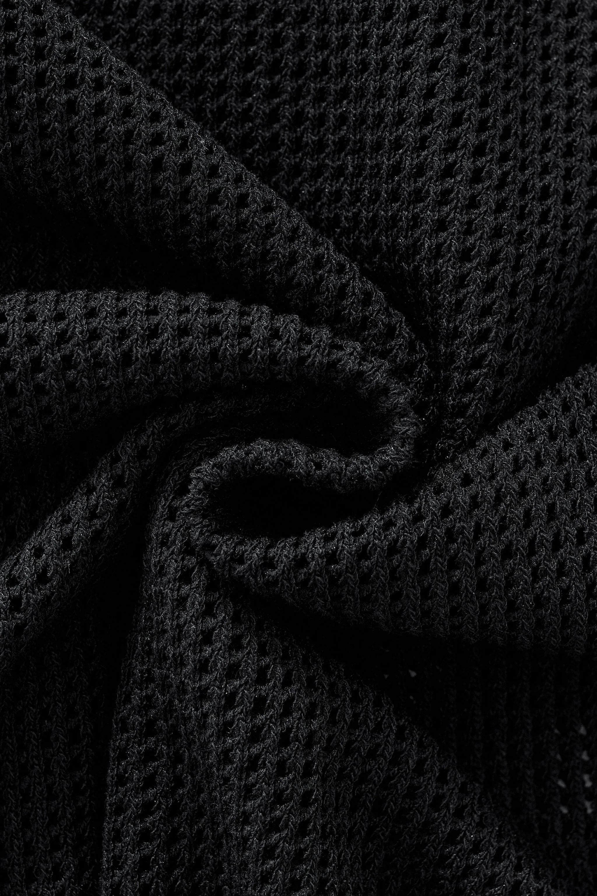 Ventura Mesh Knit LS Shirt BLACK - Image 11